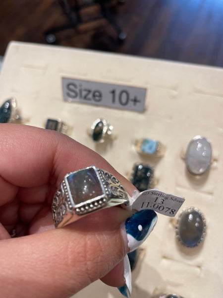 New Labradorite Ring Size 13 (11.0078)