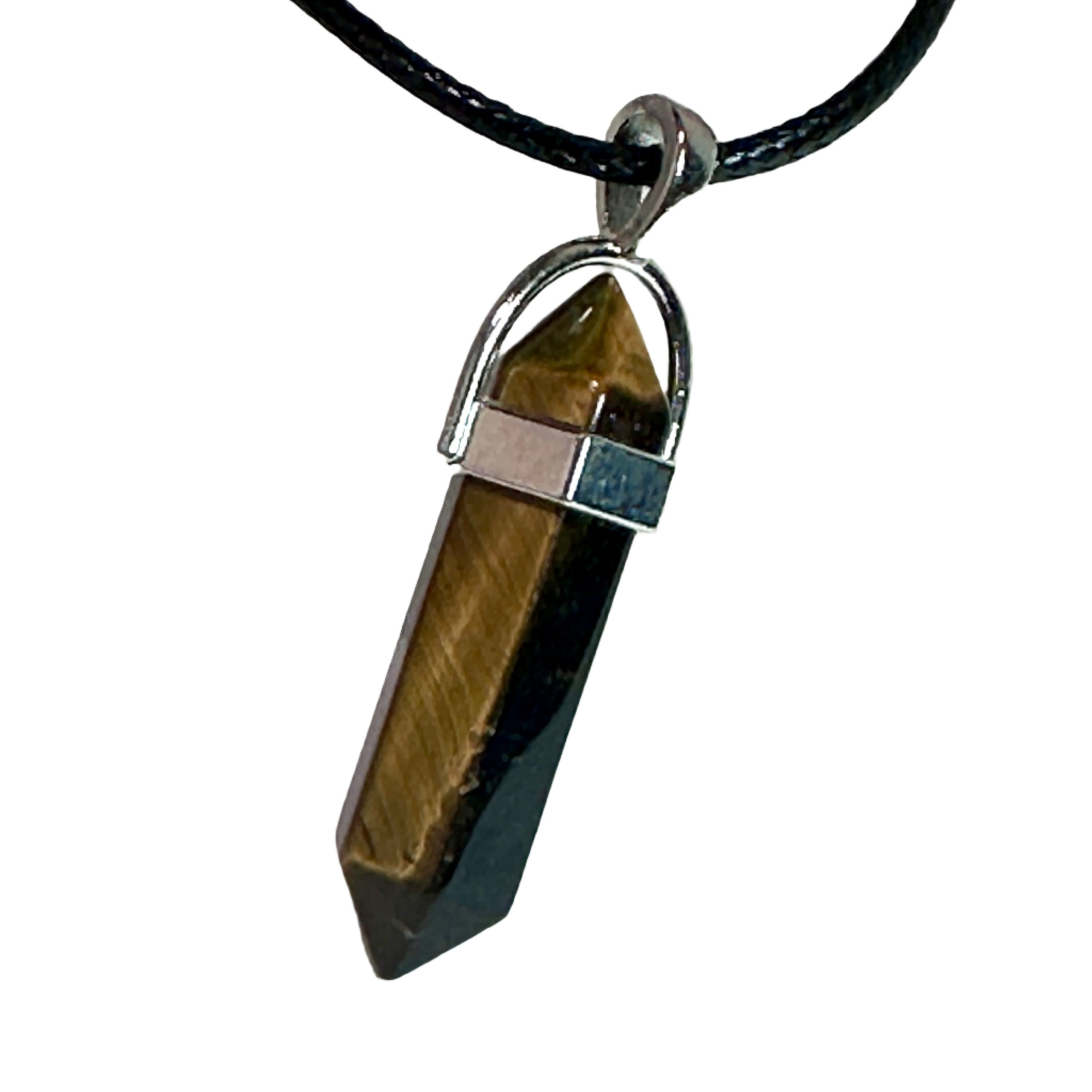 Tiger Eye Bullet Point Necklace