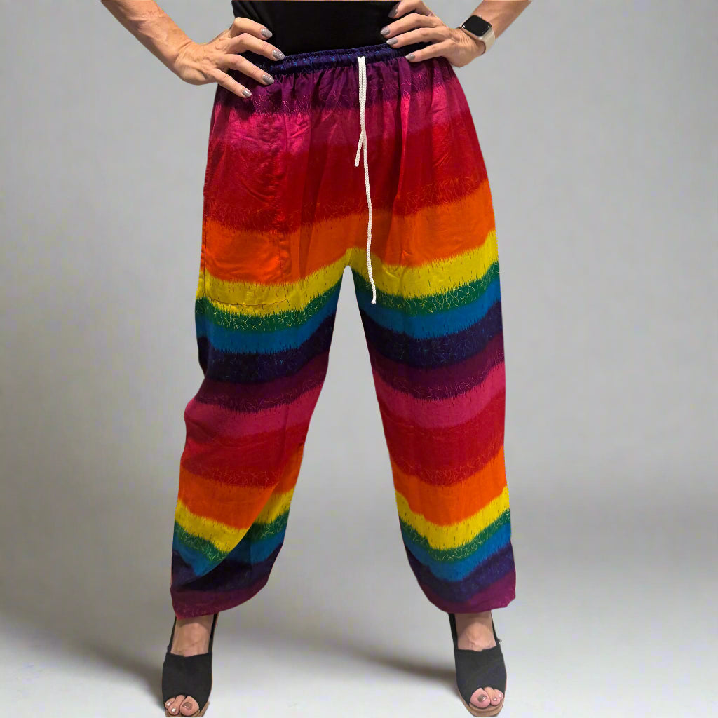 Rainbow Harem Drawstring Pants