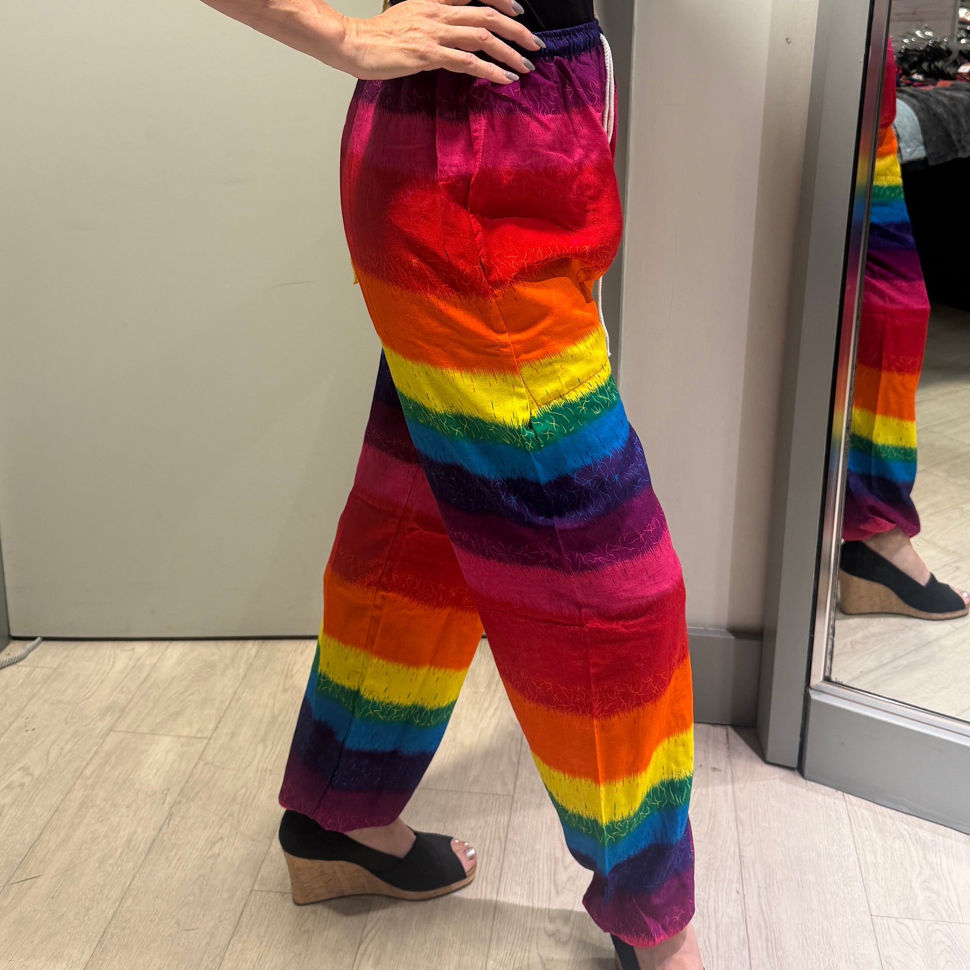 Rainbow Harem Drawstring Pants