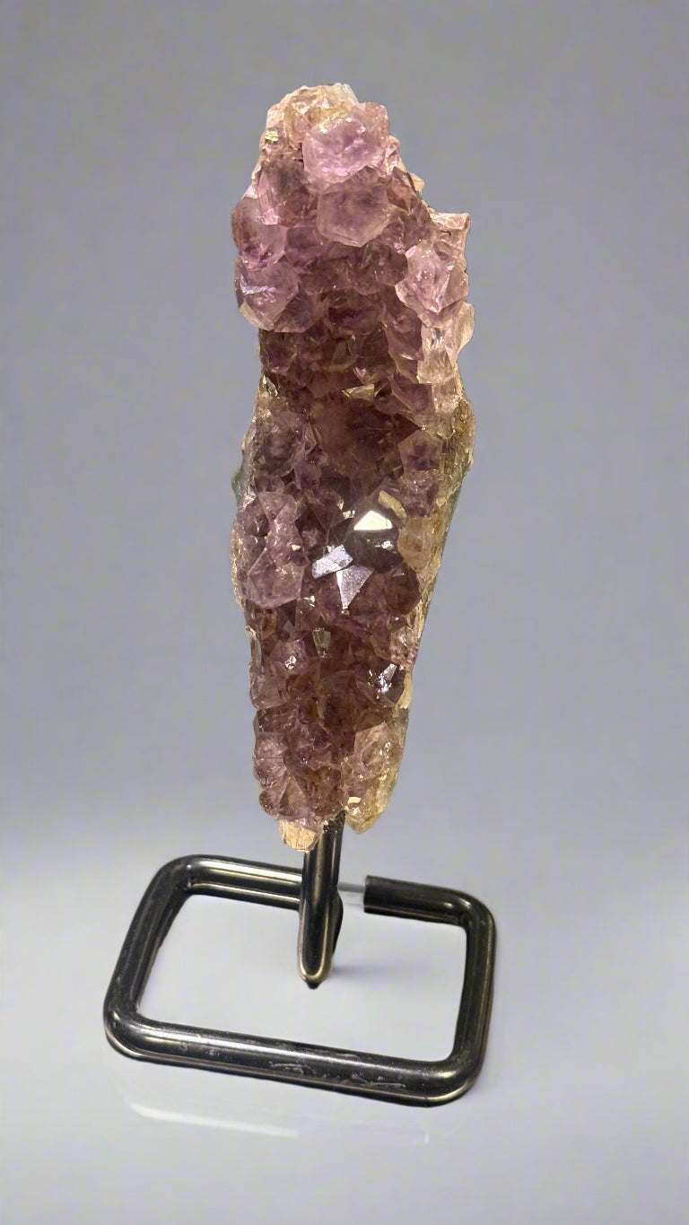 Unique Amethyst Specimen on Metal Stand (<1kg)