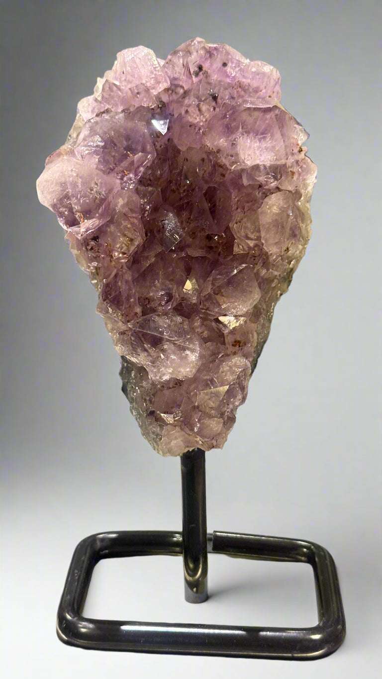 Unique Amethyst Specimen on Metal Stand (<1kg)