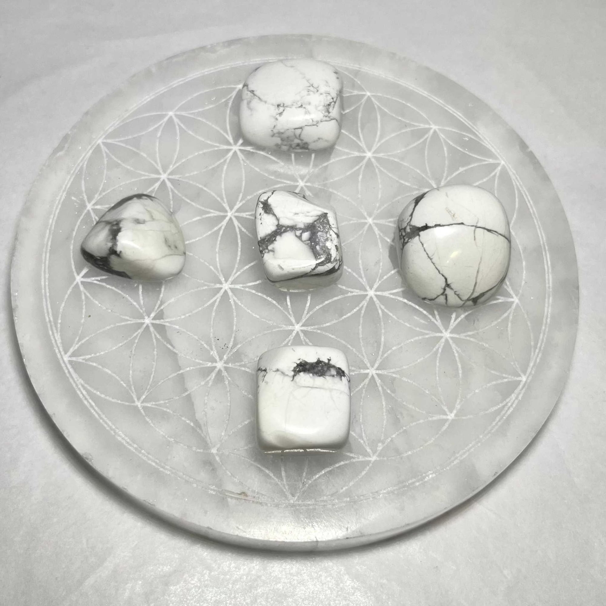 White Howlite Tumbled Stone