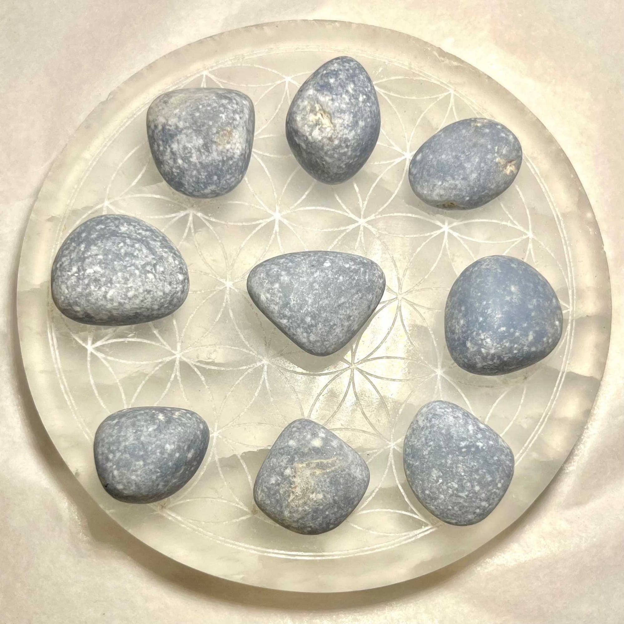 Angelite Tumbled Pocket Stone