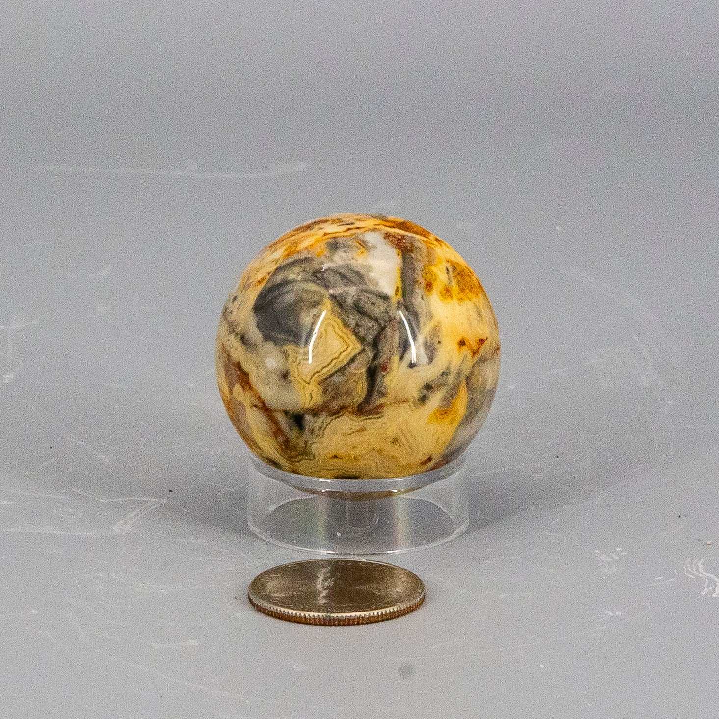 Mexican Crazy Lace Agate Sphere 40mm