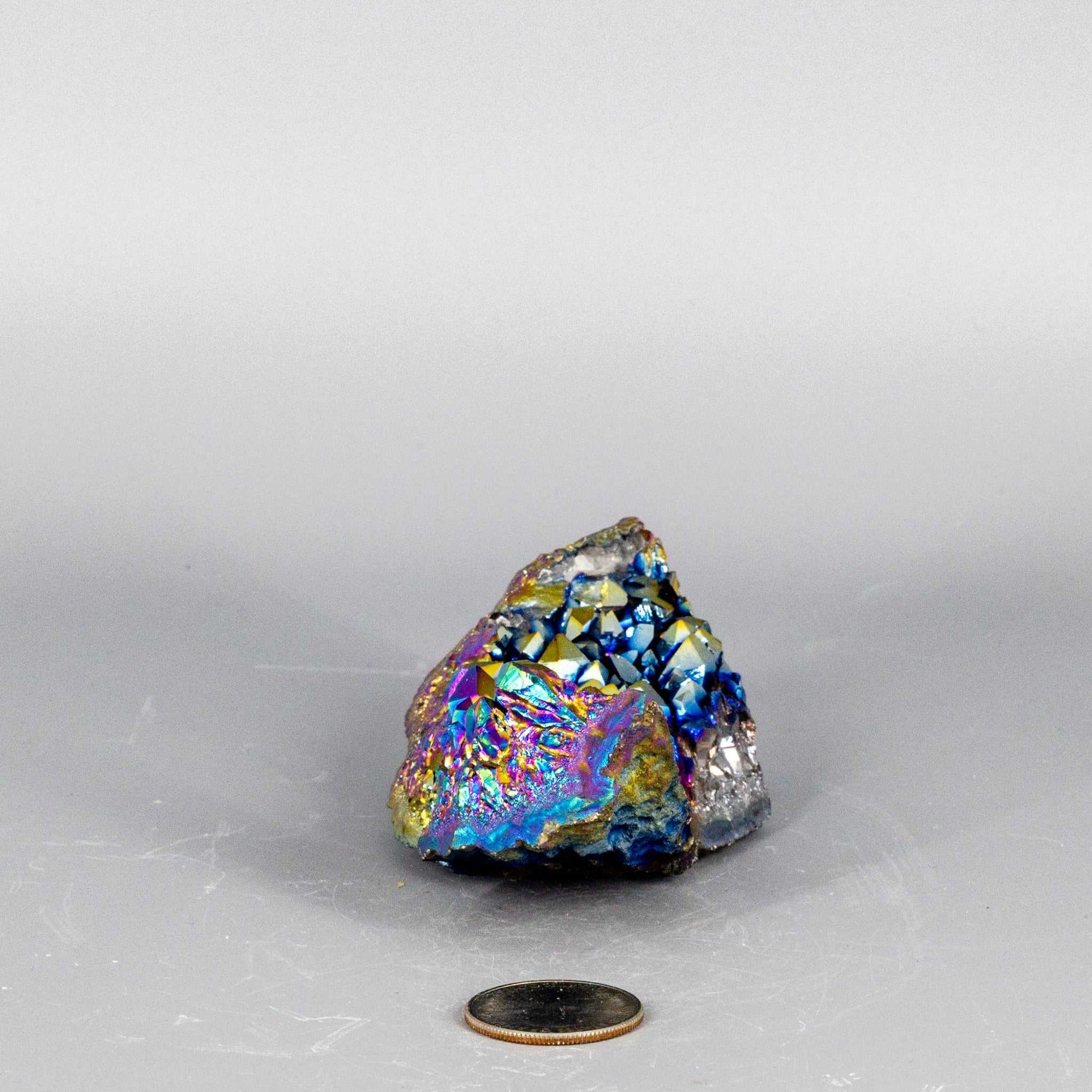 Rainbow Aura Quartz Cluster