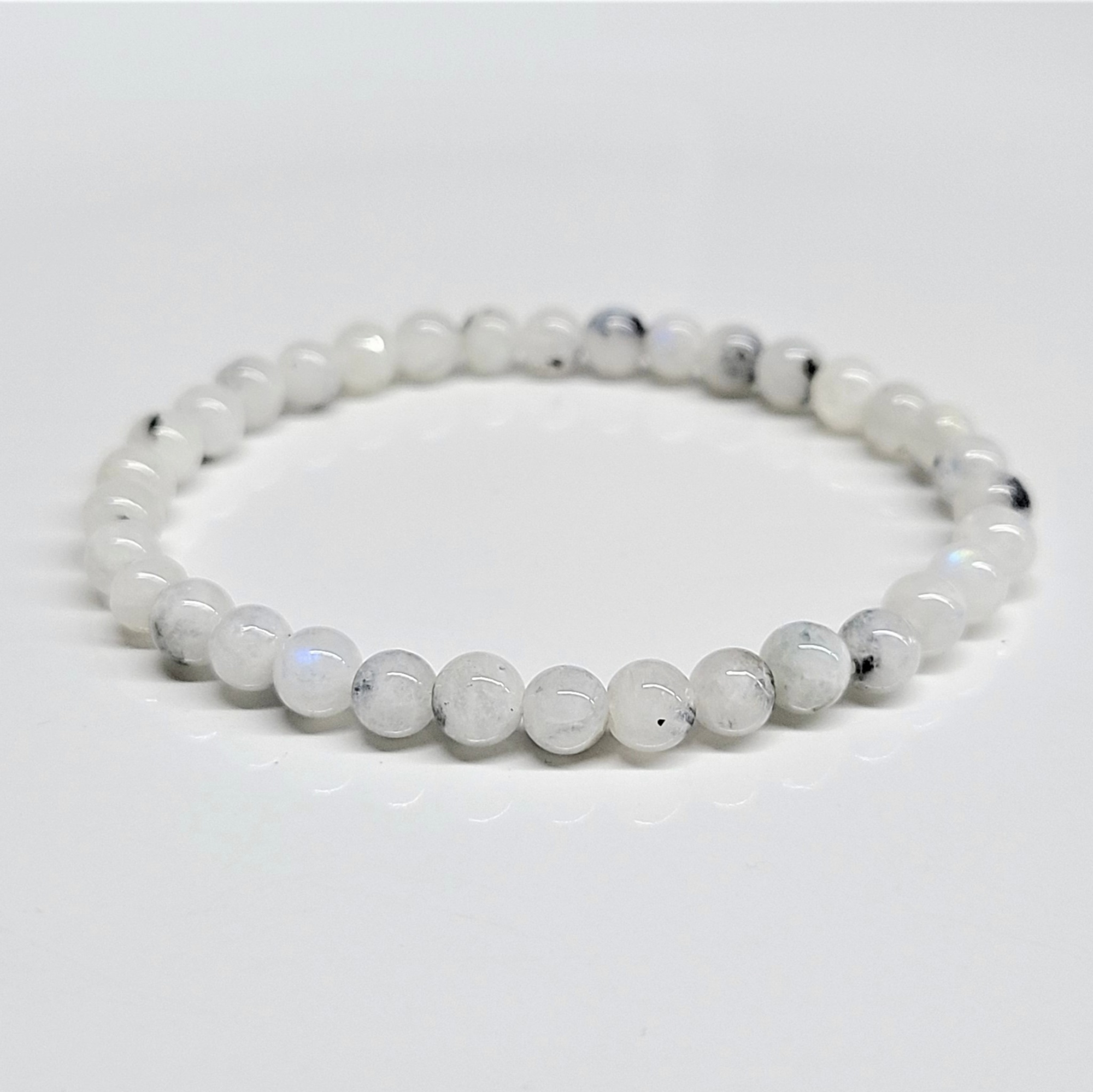 Rainbow Moonstone Stackable Bracelet