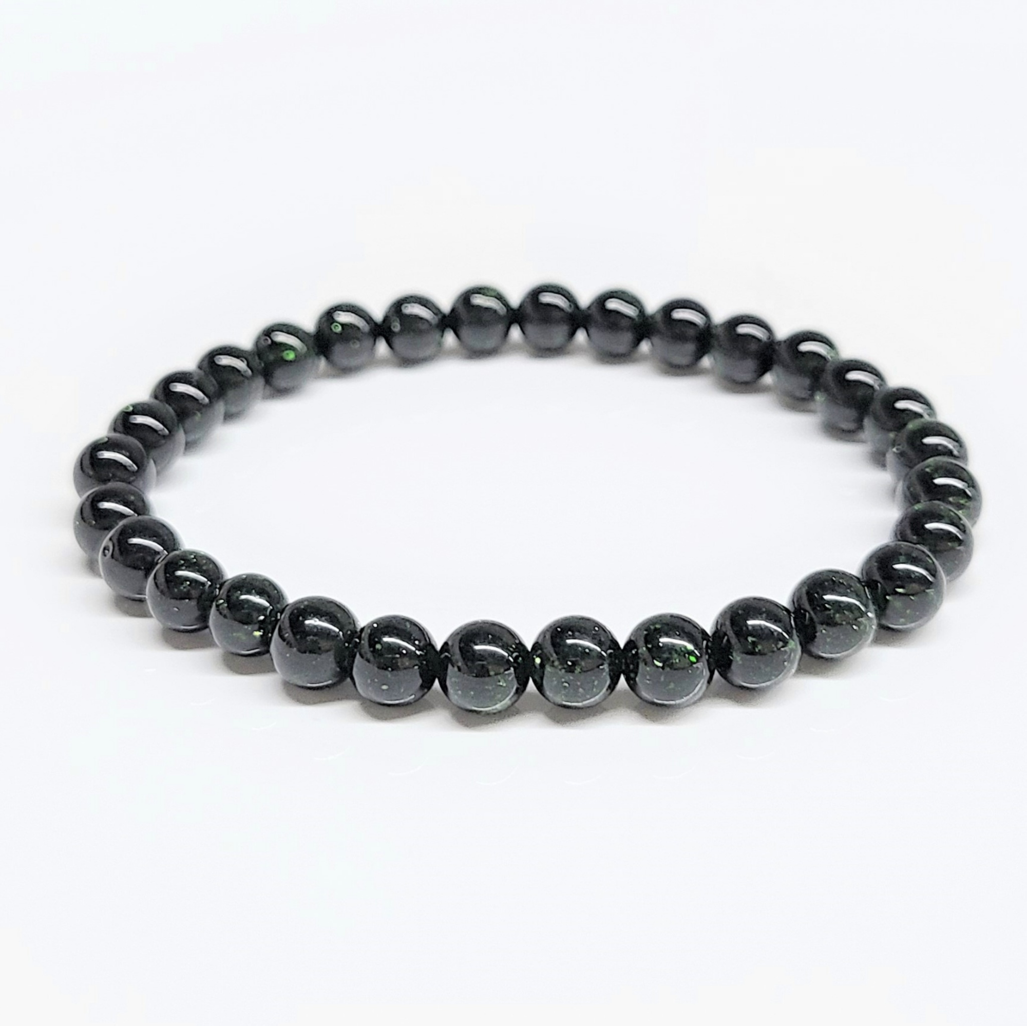 Green Goldstone Stackable Bracelet