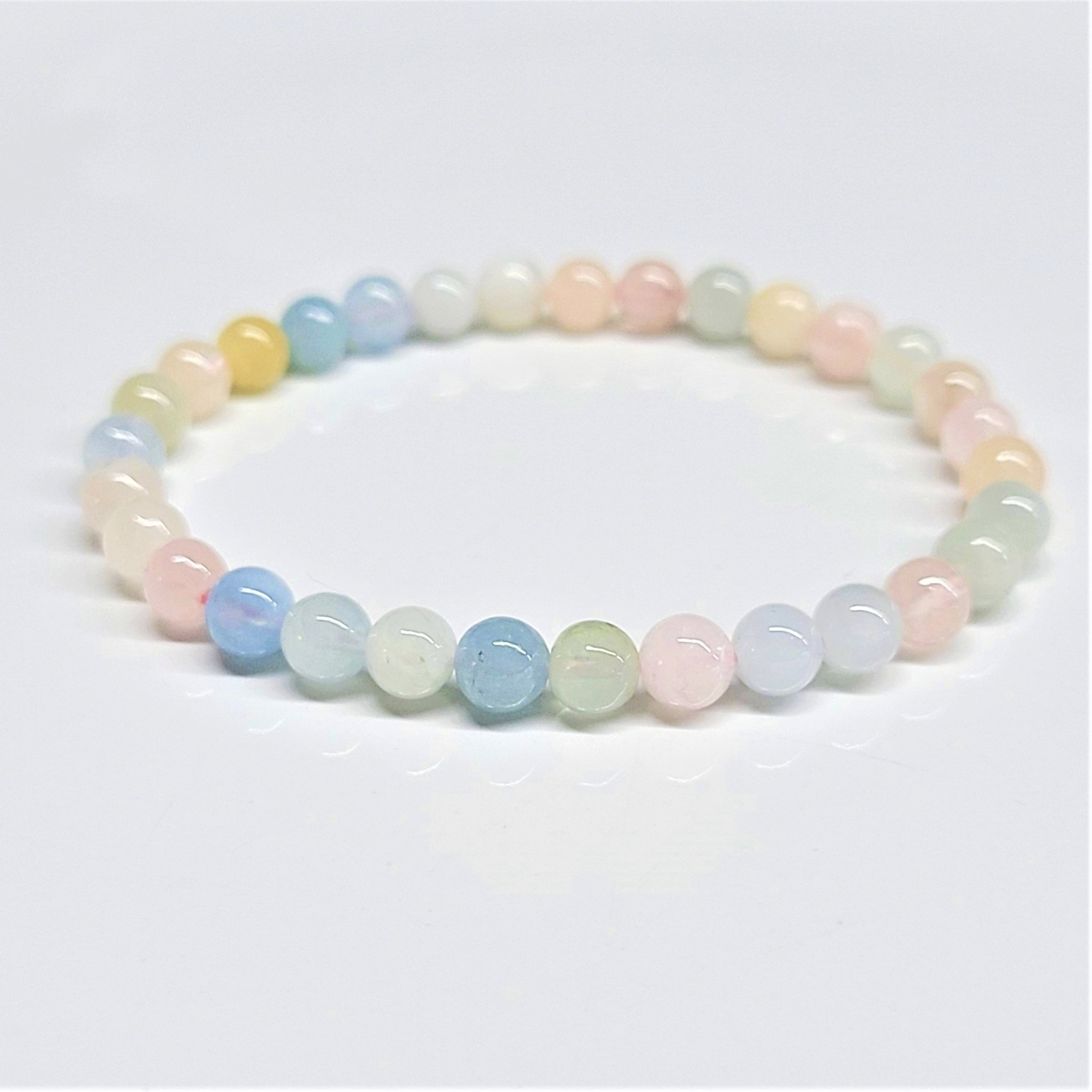 Morganite Stackable Bracelet 6mm