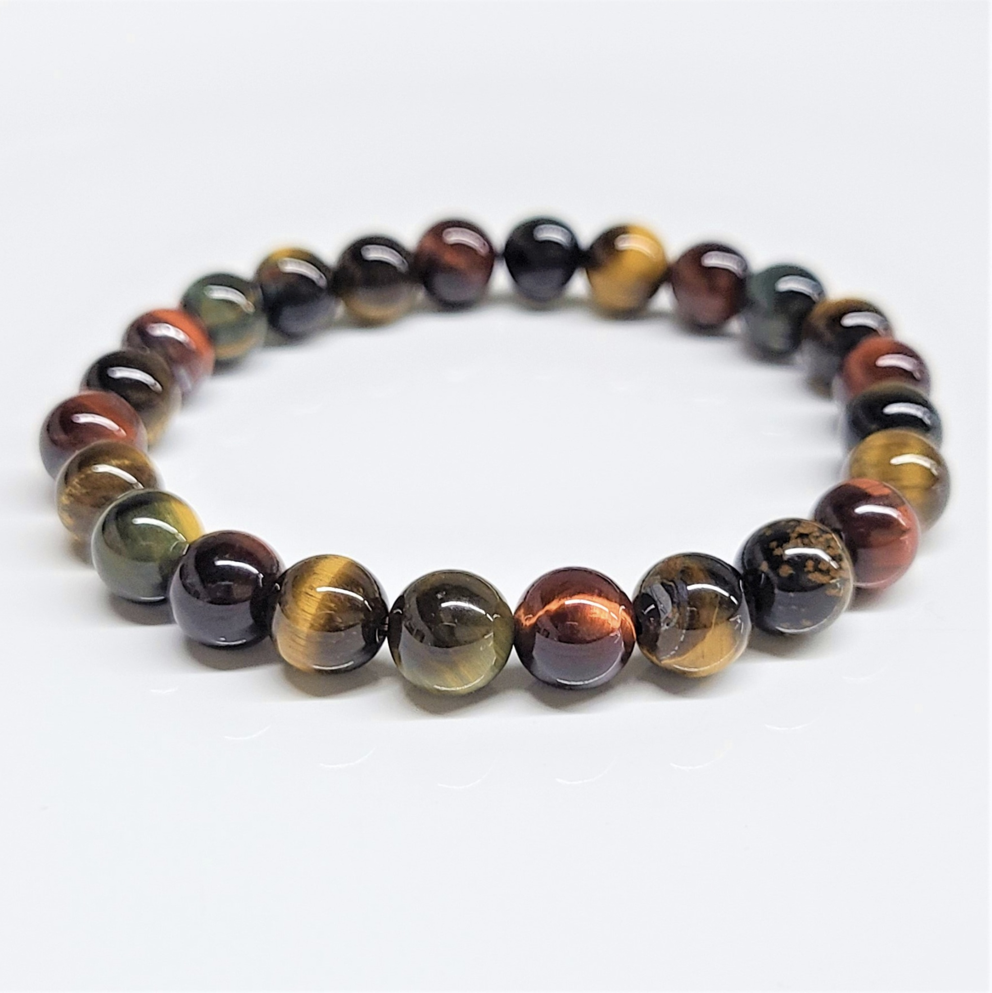 Multi-Color Tiger Eye Stackable Bracelet