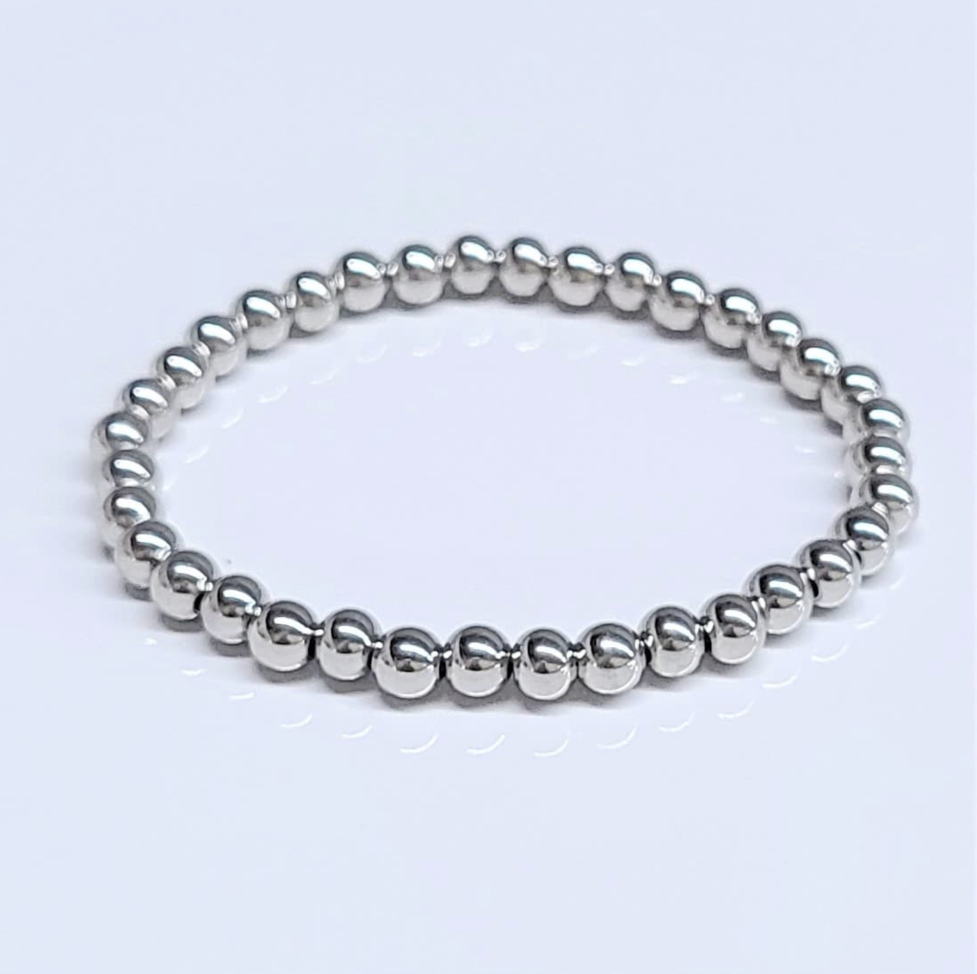 Stainless Steel Round Bead Bracelet "Pop" - Fun Accent