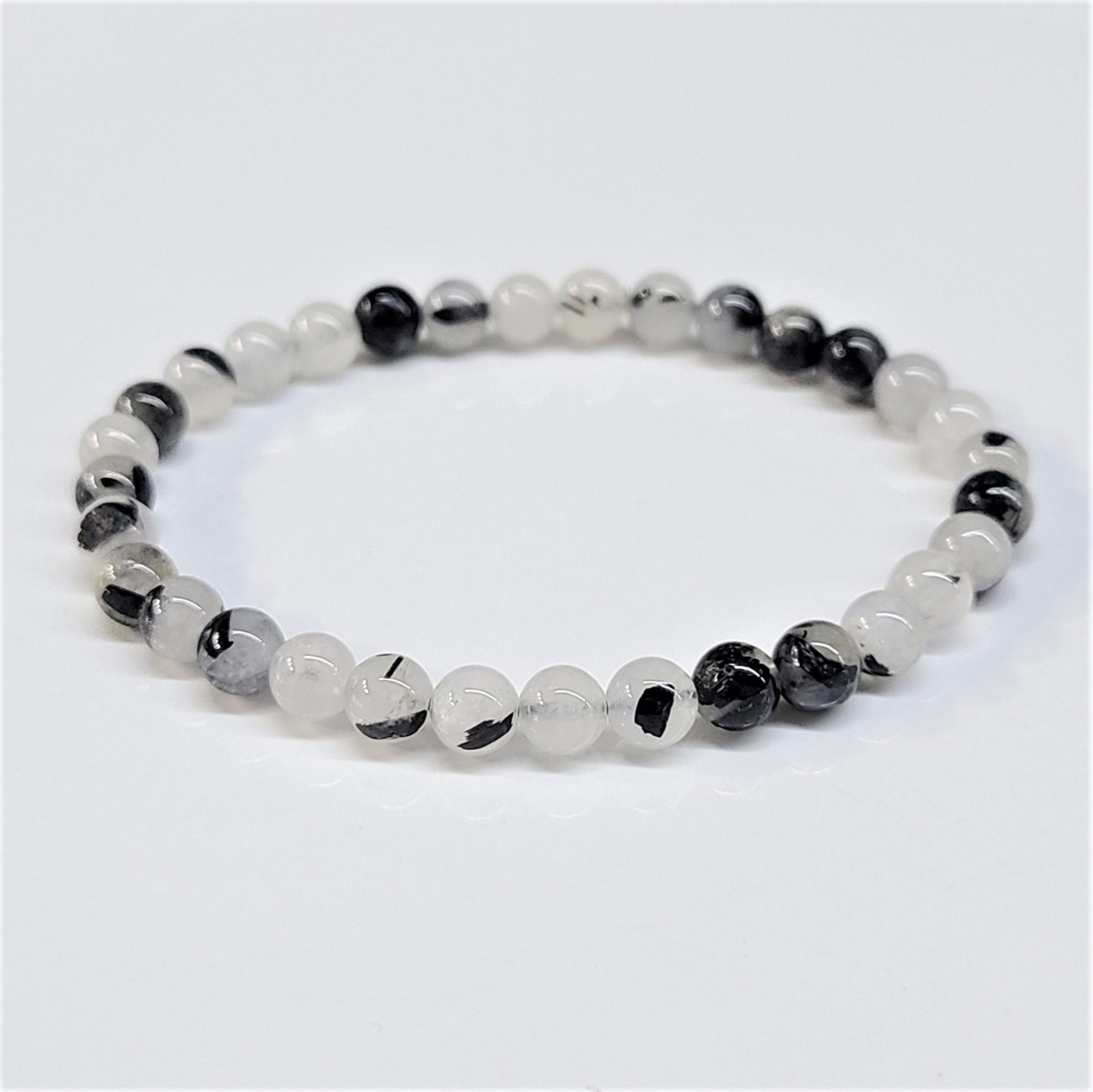 Tourmaline in Quartz Stackable Bracelet