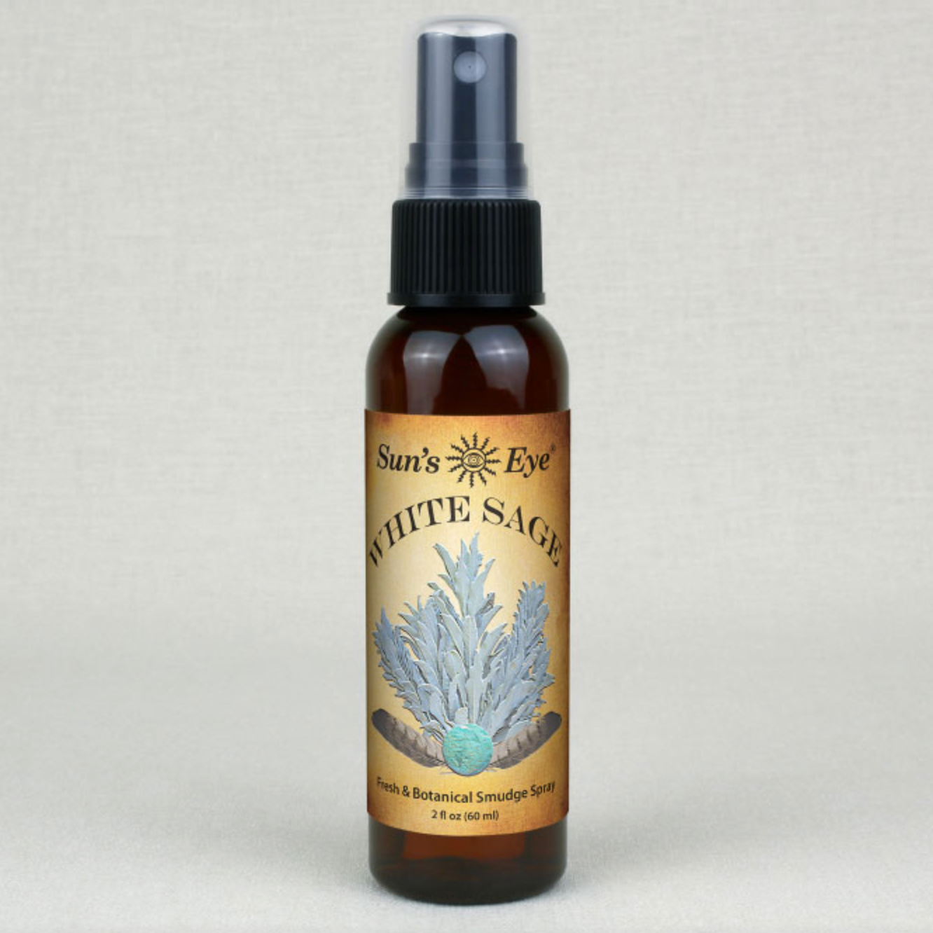 White Sage Clearing Spray 2 oz bottle with botanical smudge blend for refreshing spaces and calming energy