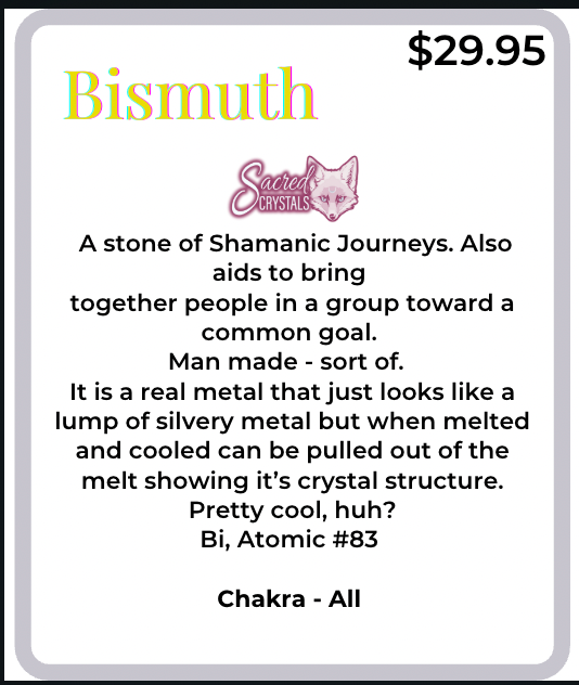 Bismuth Crystal