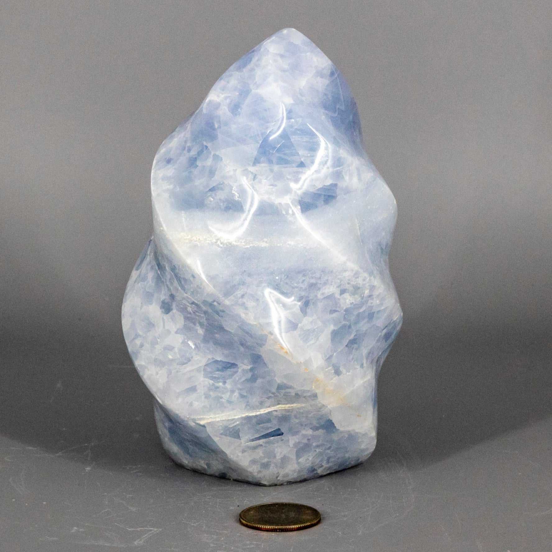 Stunning Blue Calcite "XL" Flame Freeform