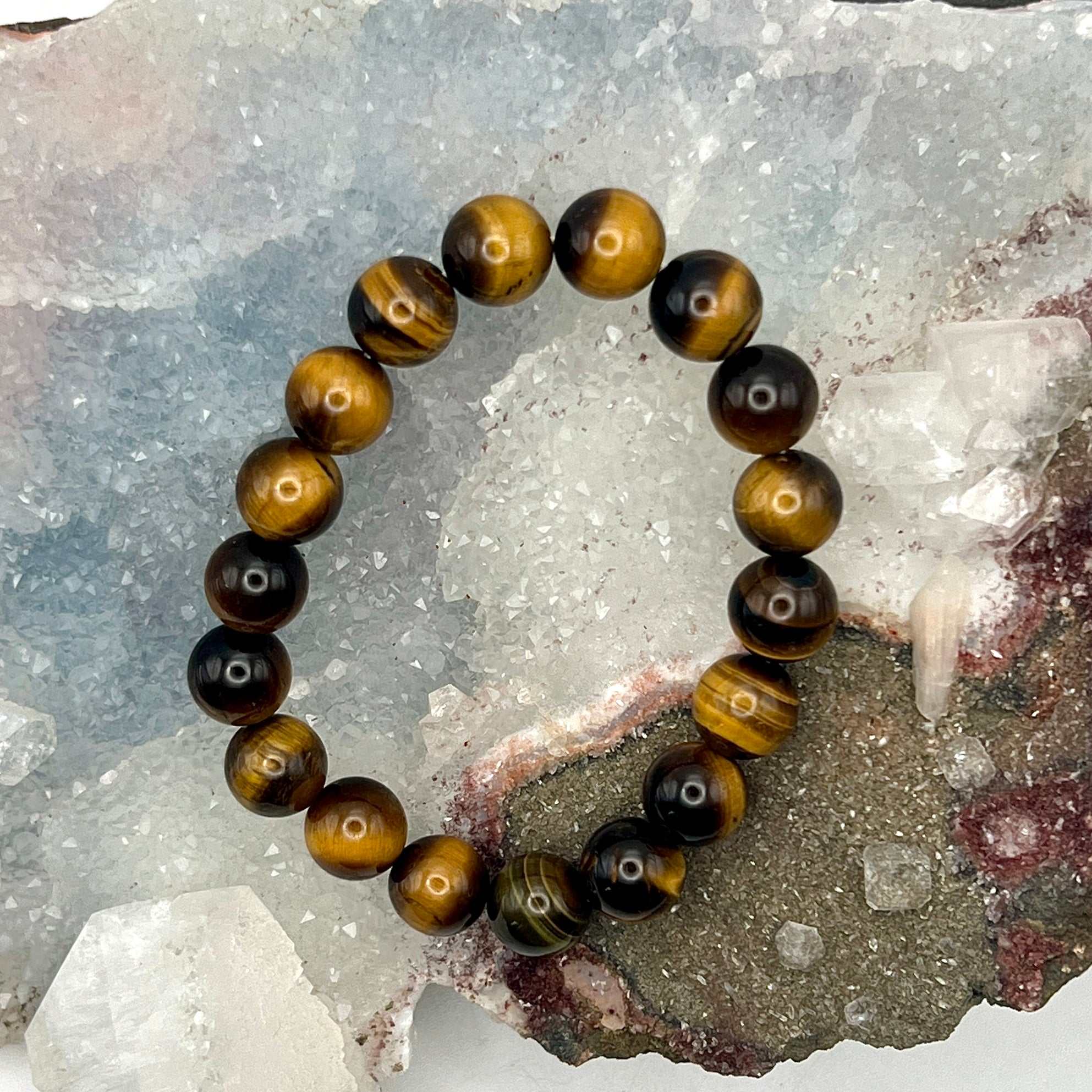 Tiger's Eye Beaded Stretch Bracelet