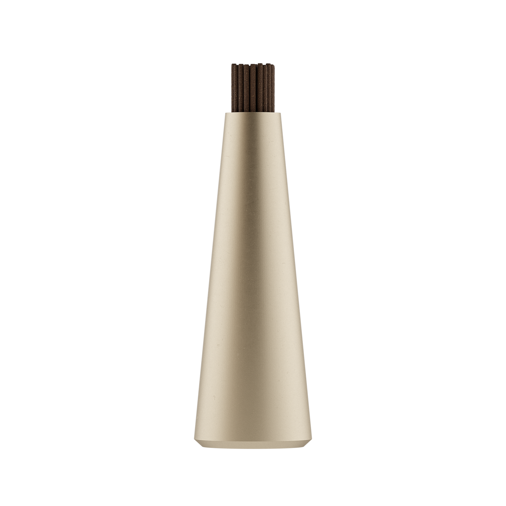 Aluminum incense vase holding 30 sticks.