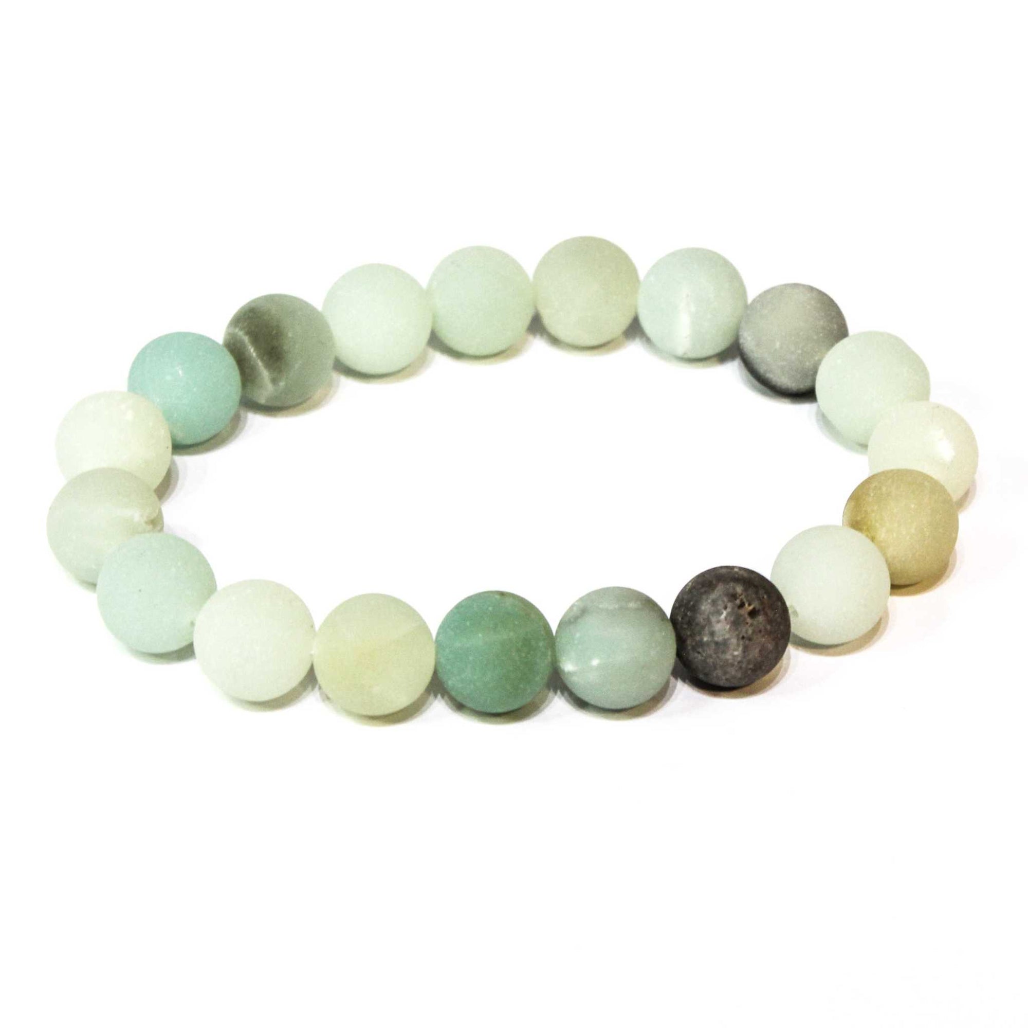 Amazonite (Matte) Stackable Bracelet - Sacred Crystals Bracelets