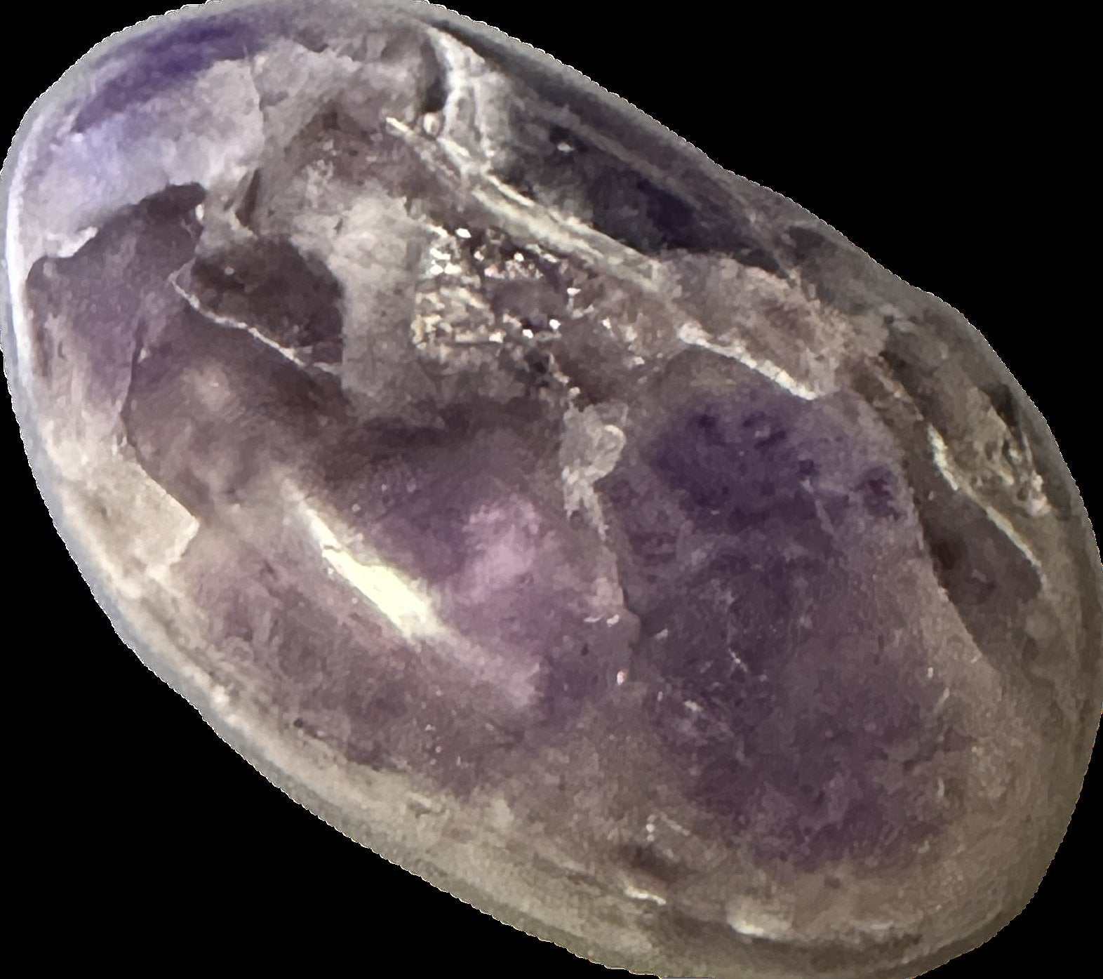 Amethyst Palm Stone - Sacred Crystals Palm Stones
