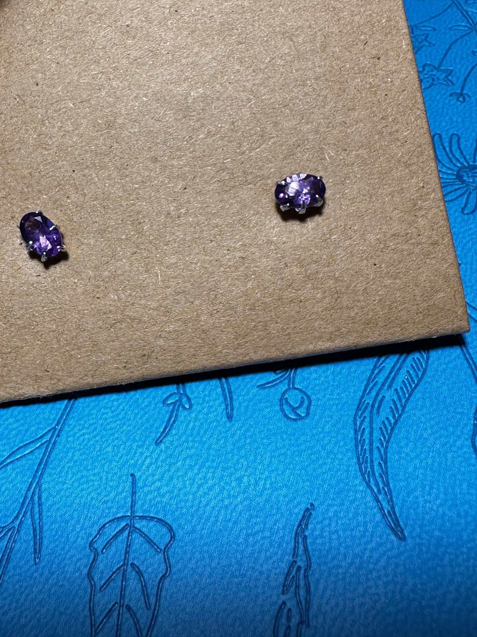 Amethyst Post Earrings - Sacred Crystals Earrings