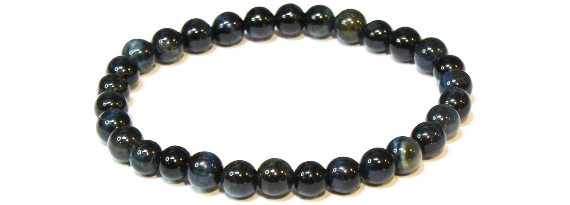 Blue Tiger (Hawk's Eye) Stackable Bracelet - Sacred Crystals Bracelets