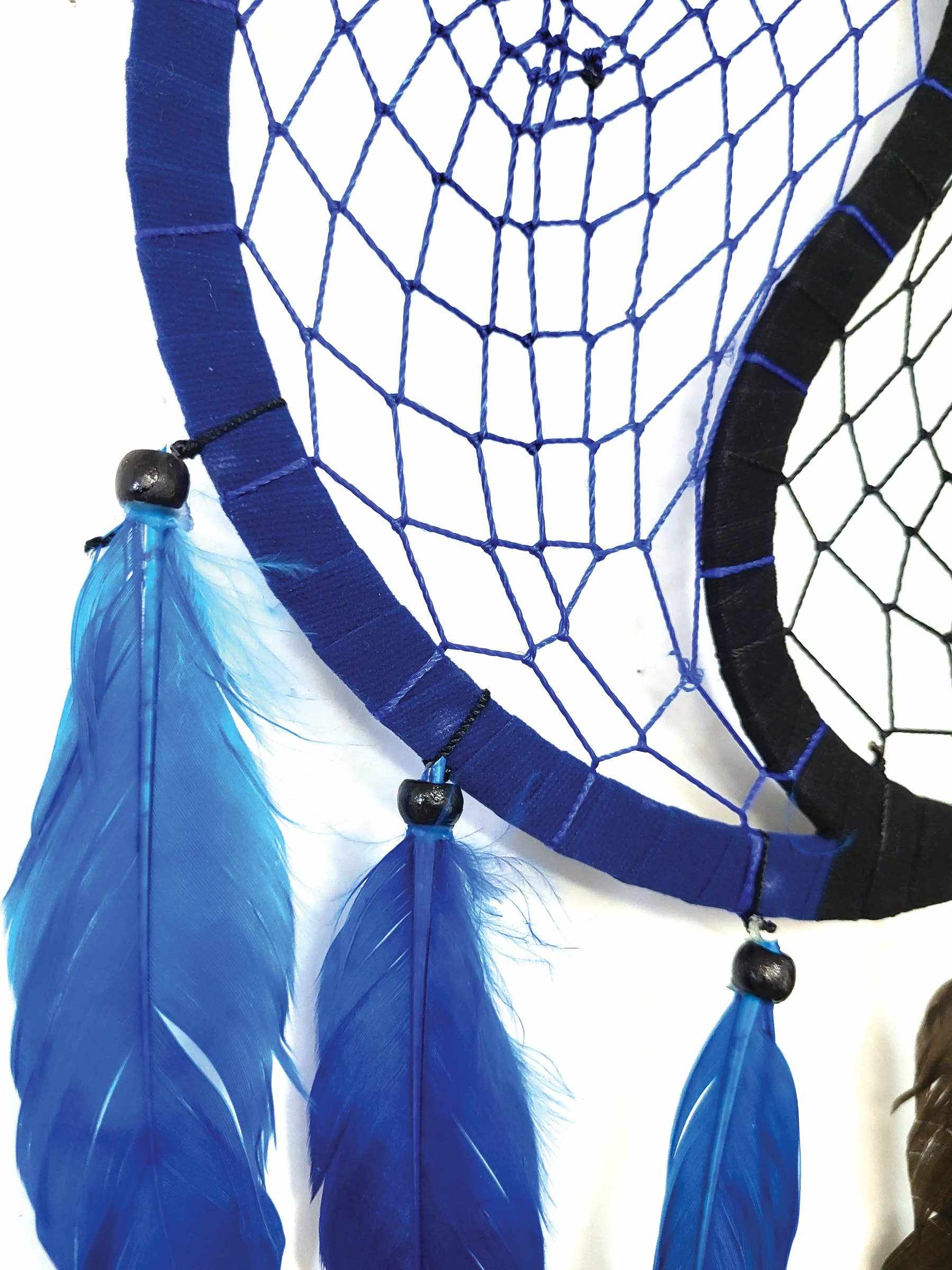 Dream Catcher Yin Yang Black and Blue