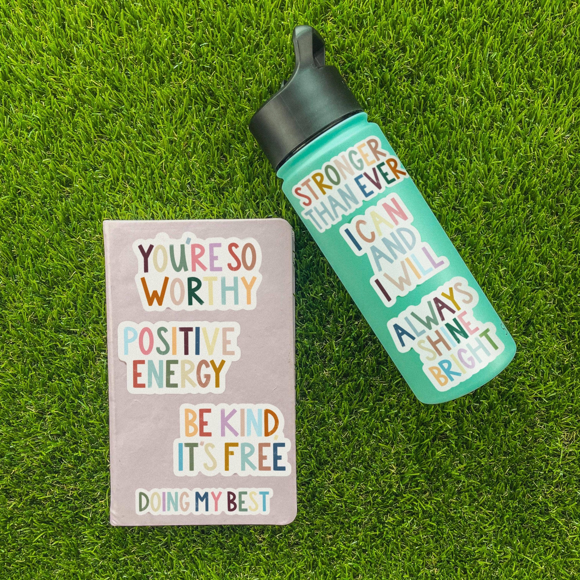 "Be Kind, It's Free" Positivity Lettering Sticker