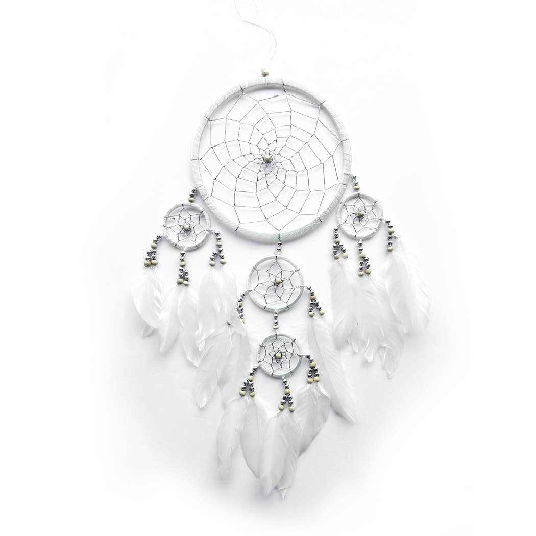 Dream Catcher with Silver Threads