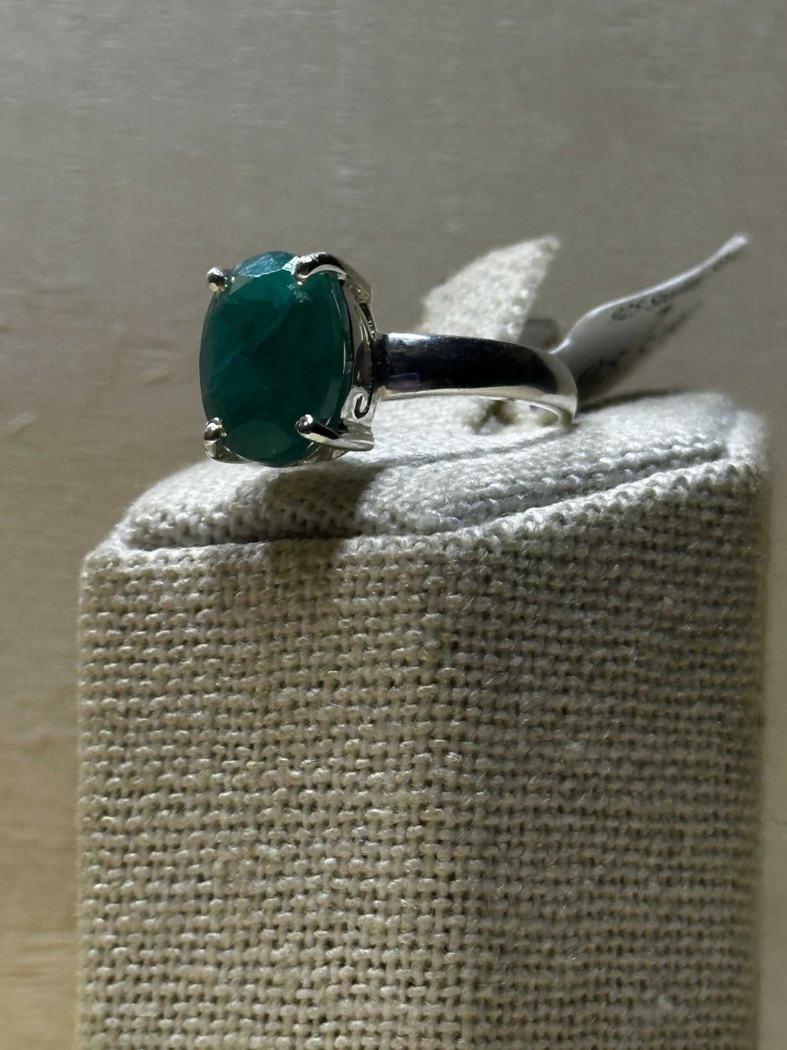 Emerald Ring Size 7 (05.5280) - Sacred Crystals Rings