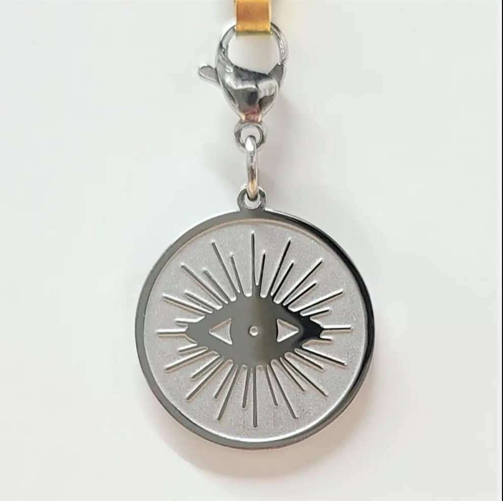 Evil Eye Charm Stainless - Sacred Crystals Shop All