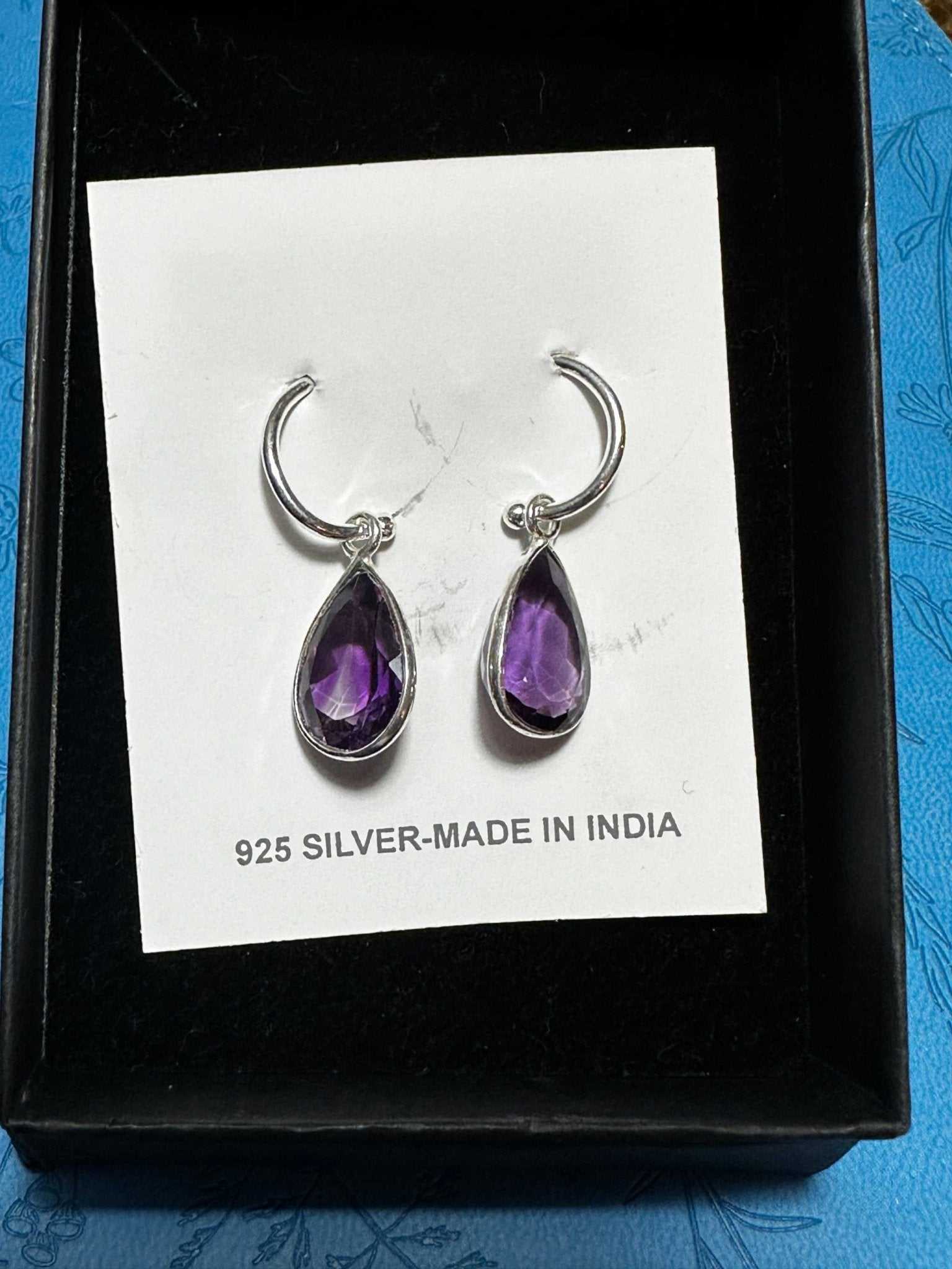 Faceted Drop Earrings 03.8042 - Sacred Crystals Earrings