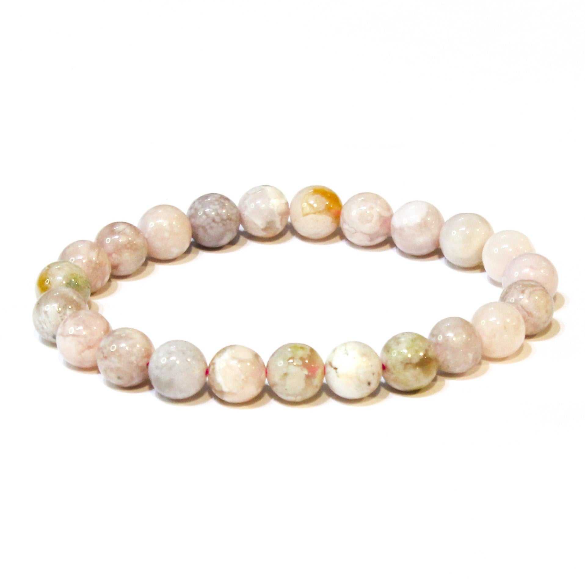 Flower Agate Stackable Bracelet - Sacred Crystals Bracelets