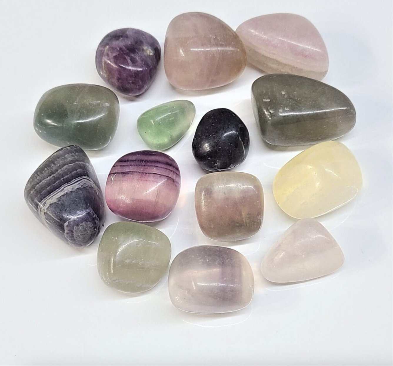 Fluorite Tumbled Stone - Sacred Crystals Tumbled Stones