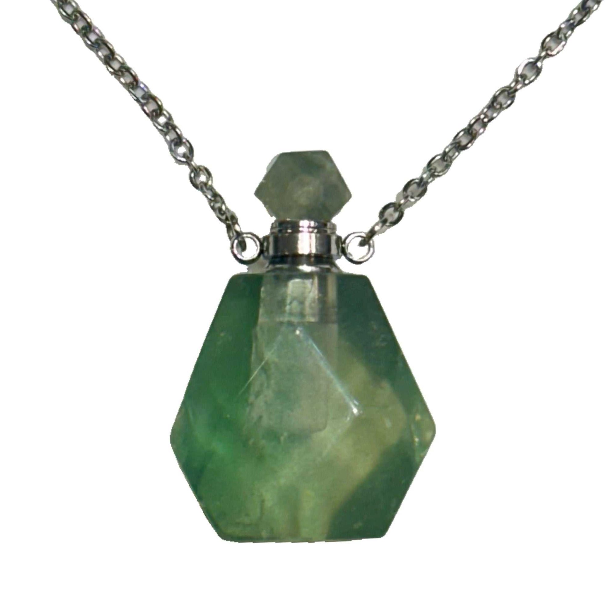 Gemstone Poison Bottle Necklace - Sacred Crystals Chains and Necklaces