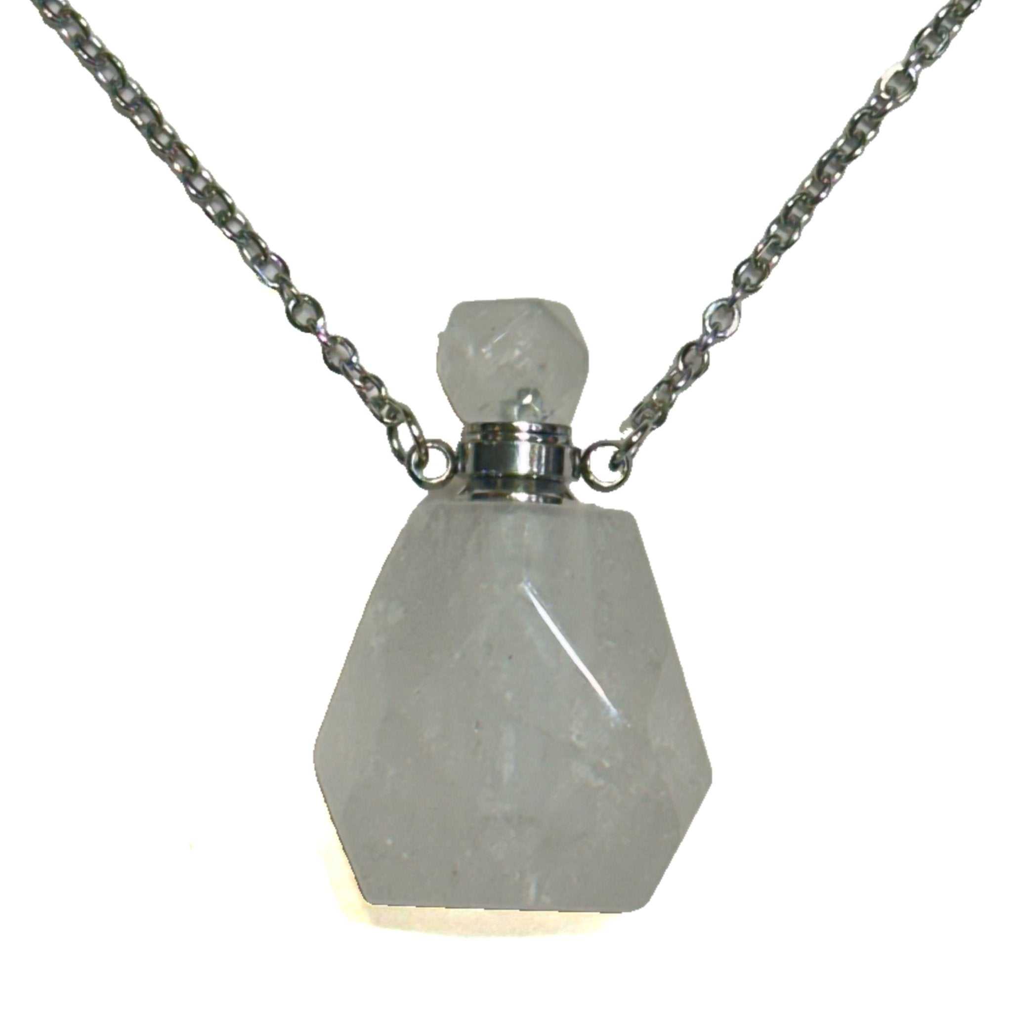 Gemstone Poison Bottle Necklace Sacred Crystals - Main Image