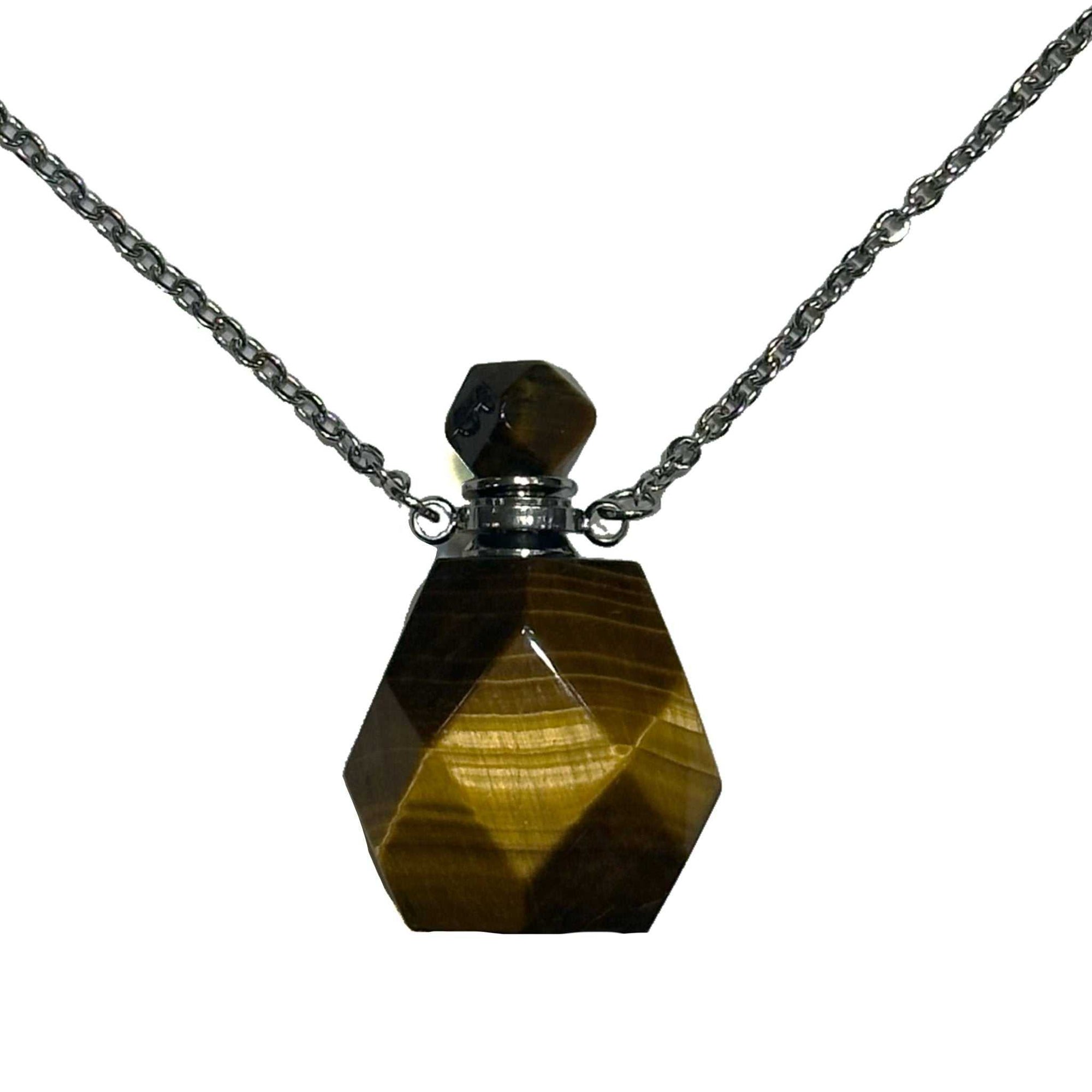 Gemstone Poison Bottle Necklace - Sacred Crystals Chains and Necklaces