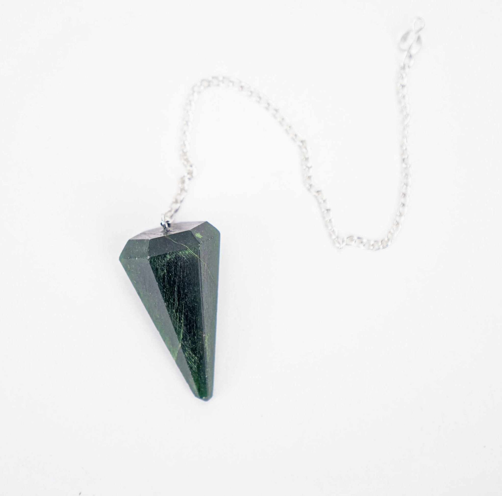 Green Aventurine Pendulum 6 sided point - Sacred Crystals Pendulums