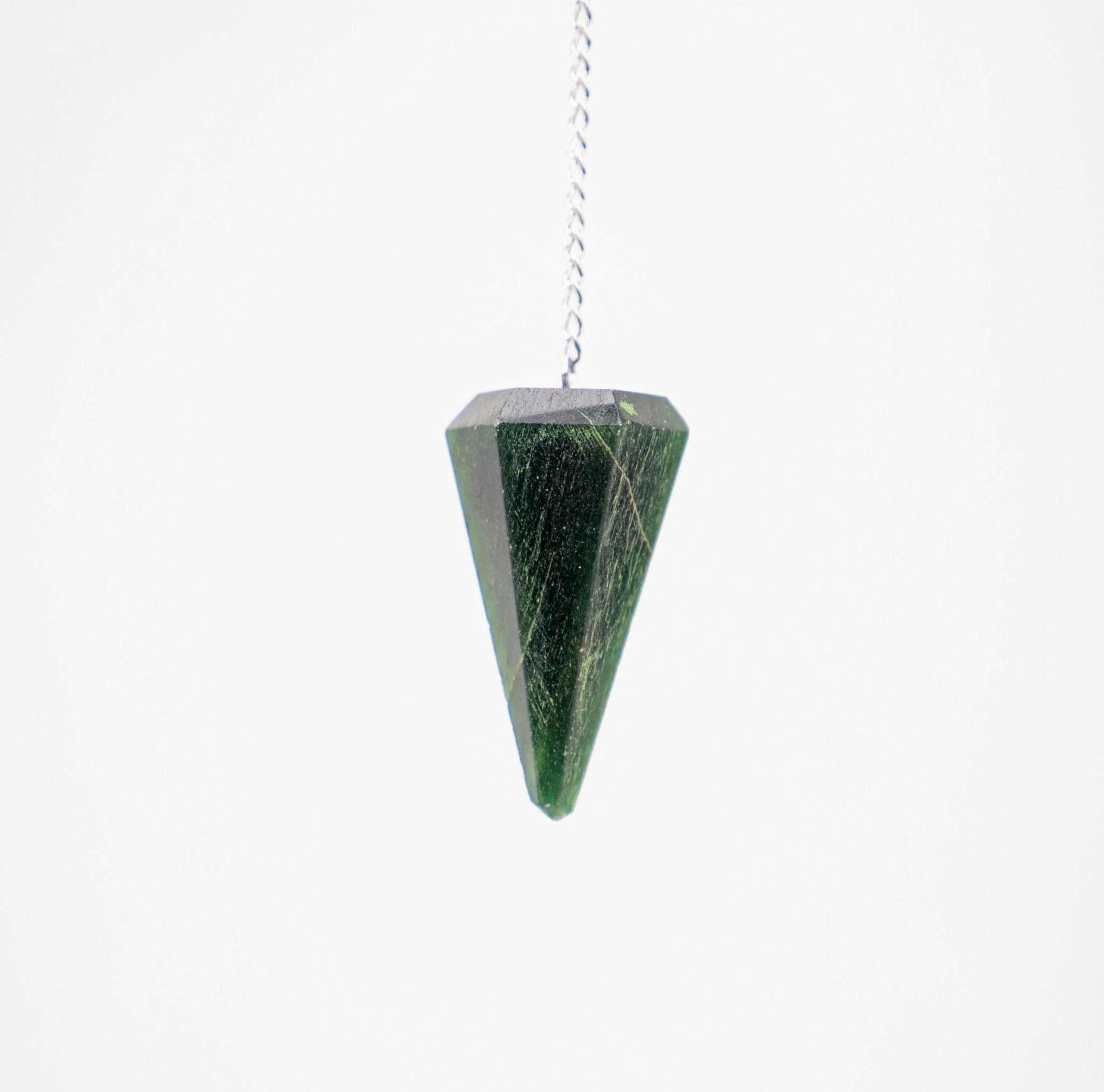 Green Aventurine Pendulum 6 sided point - Sacred Crystals Pendulums