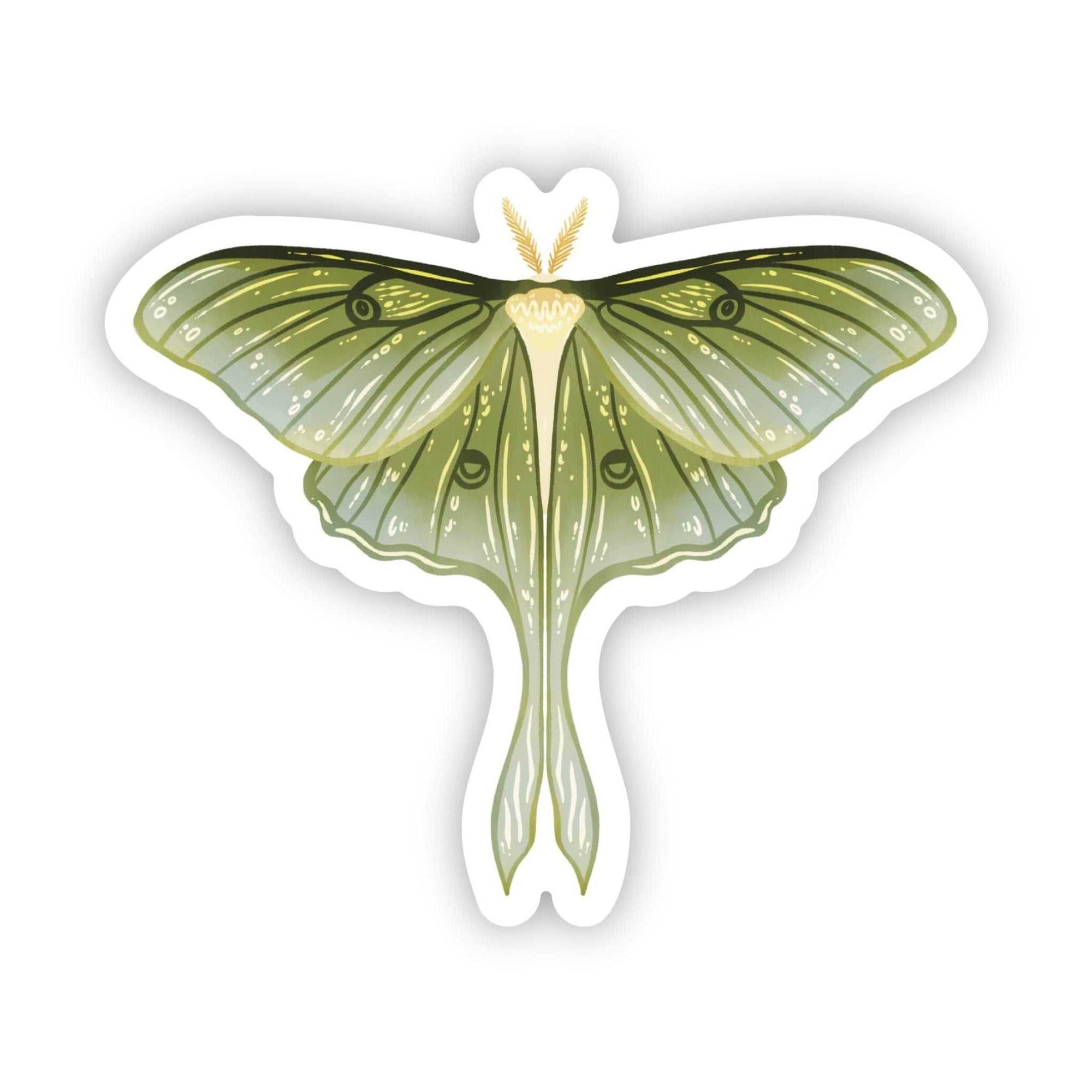 Lunar Moth Sticker - Sacred Crystals Stickers