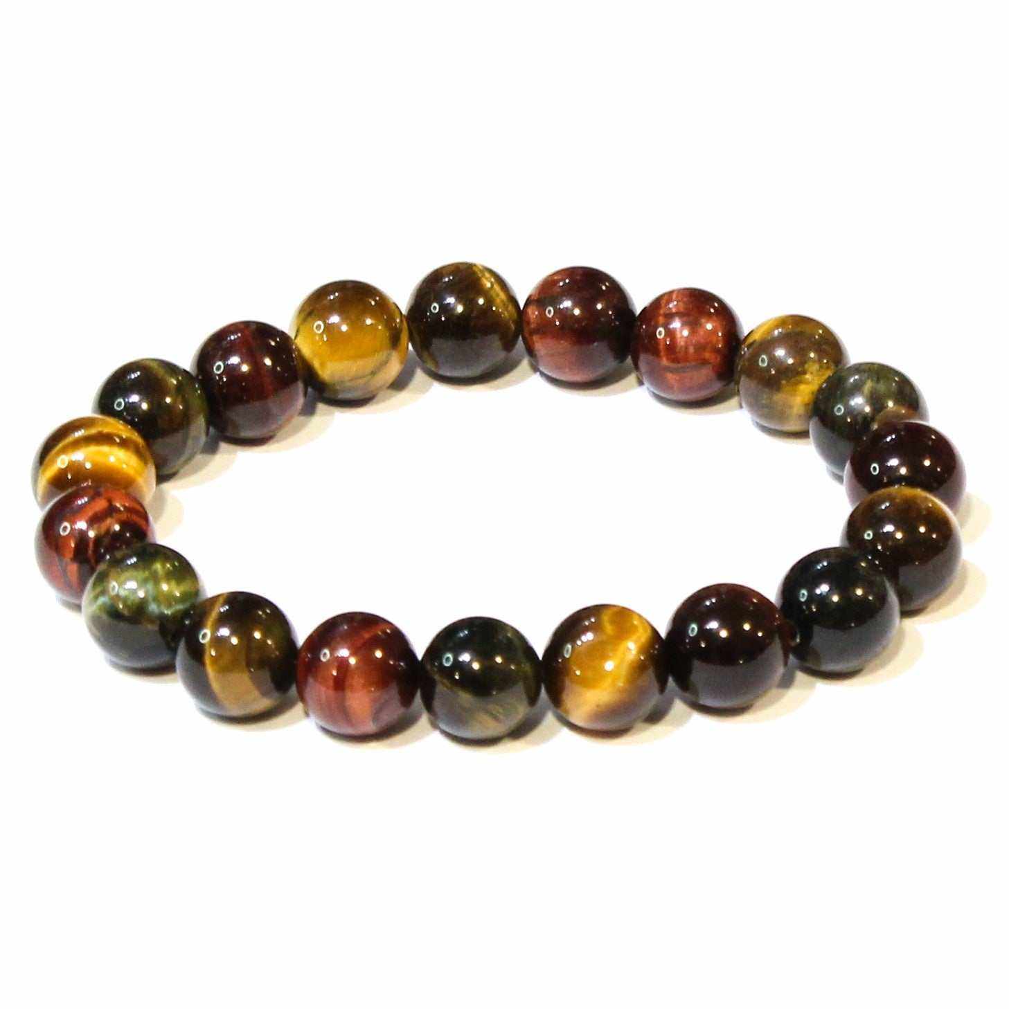 Multi-Color Tiger Eye Stackable Bracelet - Sacred Crystals Bracelets