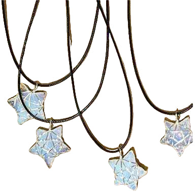 Opalite Star Wire Wrapped Necklace - Sacred Crystals Chains and Necklaces