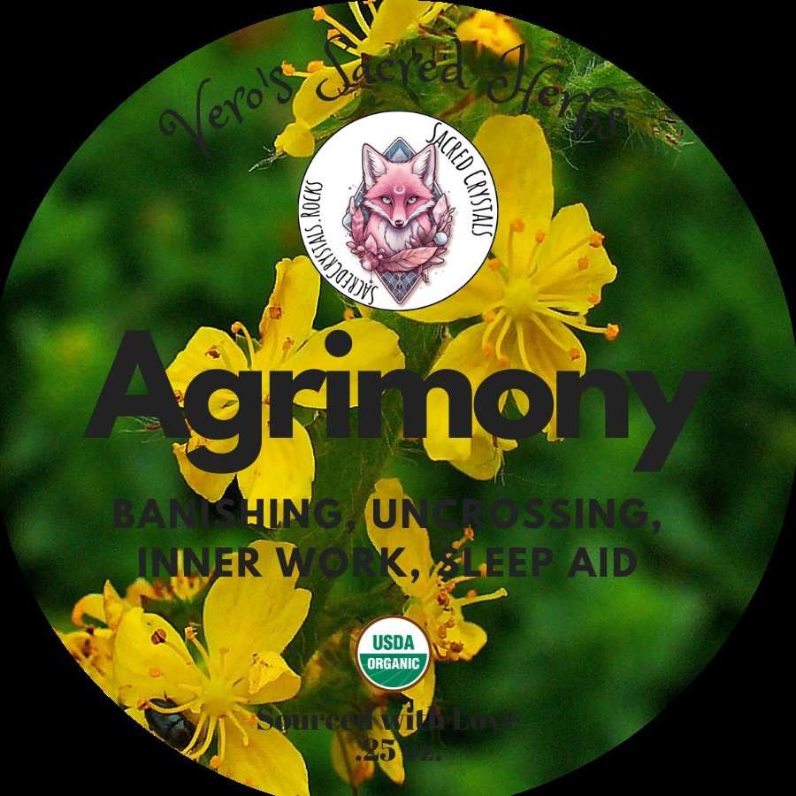 Organic Agrimony - .25oz - Sacred Crystals Herbs