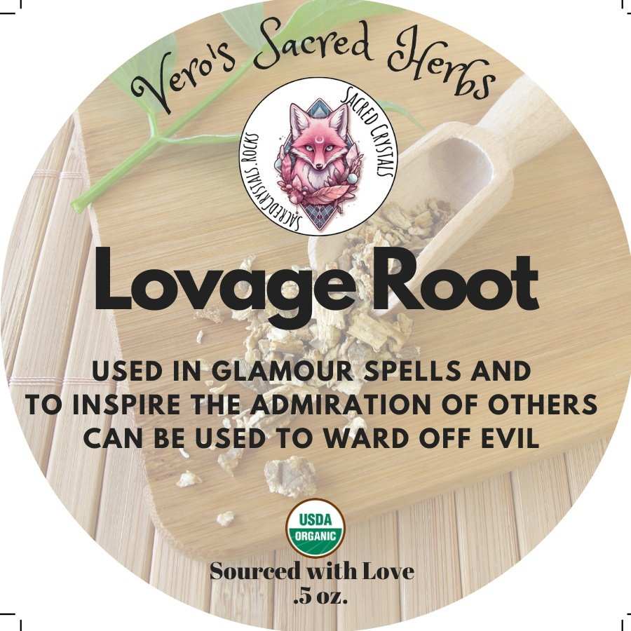 Organic Lovage Root - .5oz - Sacred Crystals Herbs