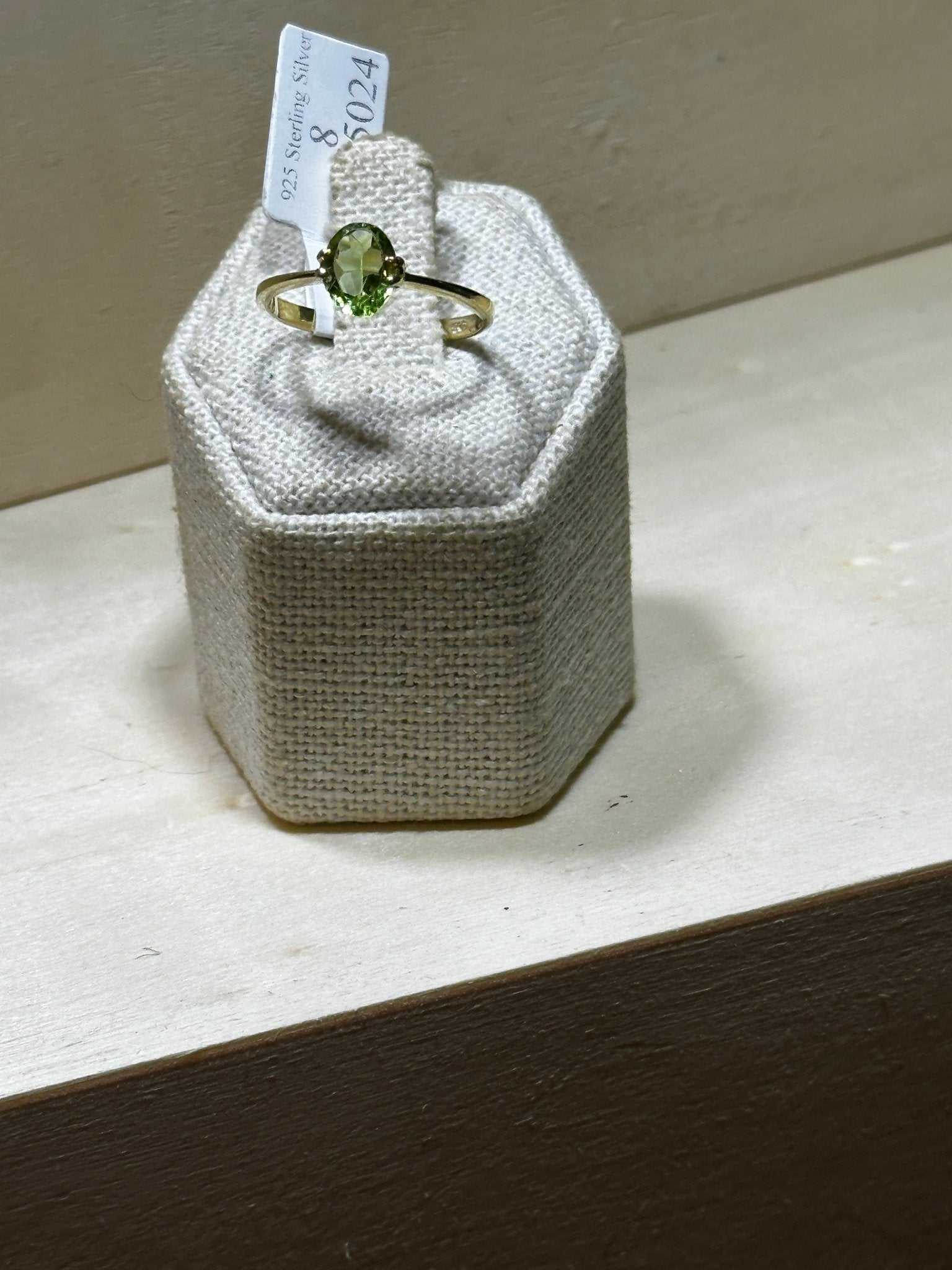 Peridot Ring Size 8 (01.5024) - Sacred Crystals Rings