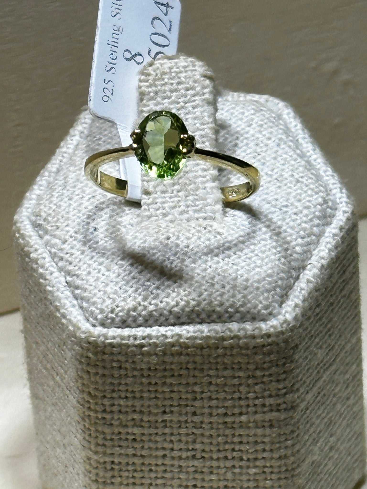 Peridot Ring Size 8 (01.5024) - Sacred Crystals Rings