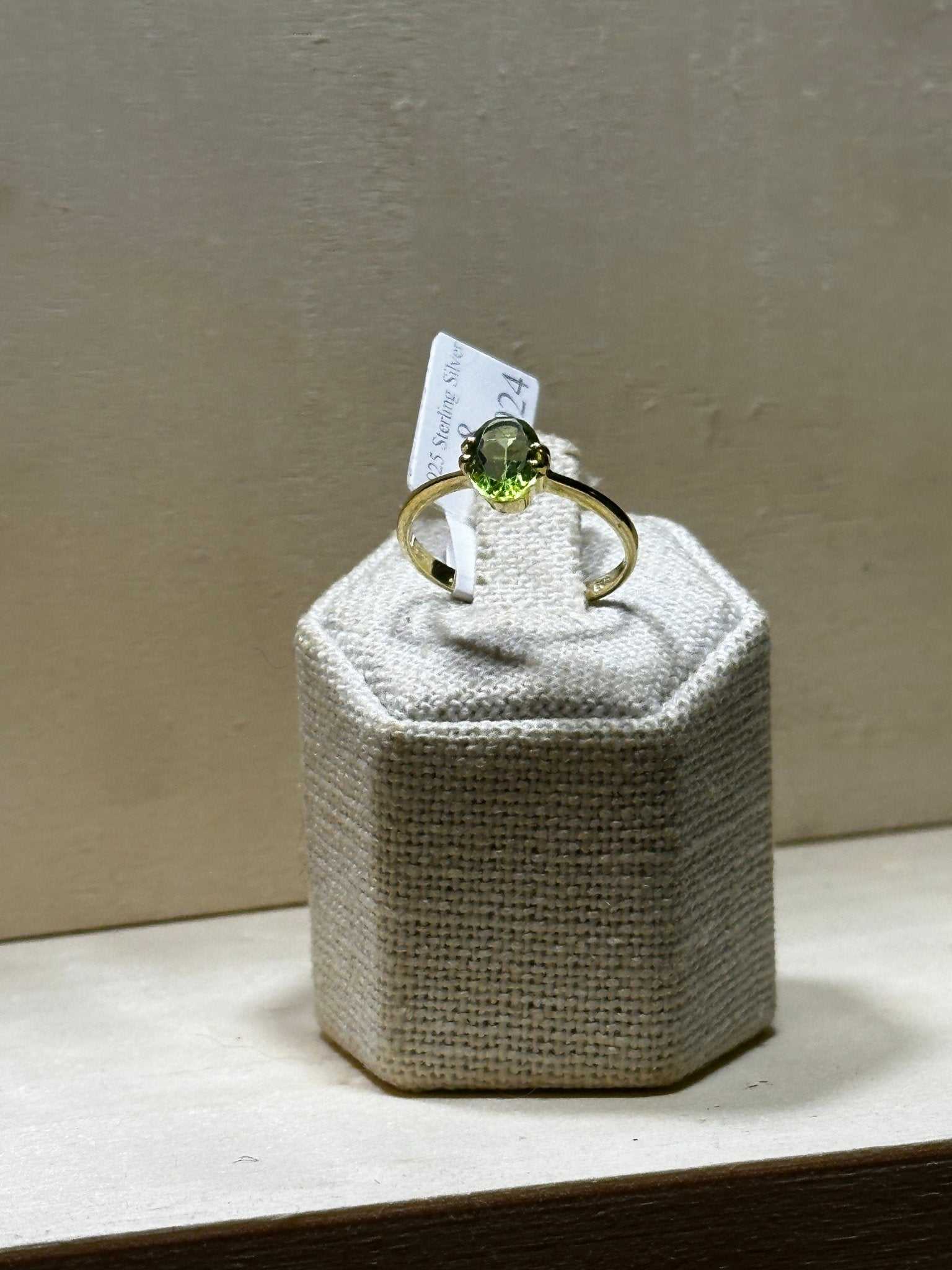 Peridot Ring Size 8 (01.5024) - Sacred Crystals Rings