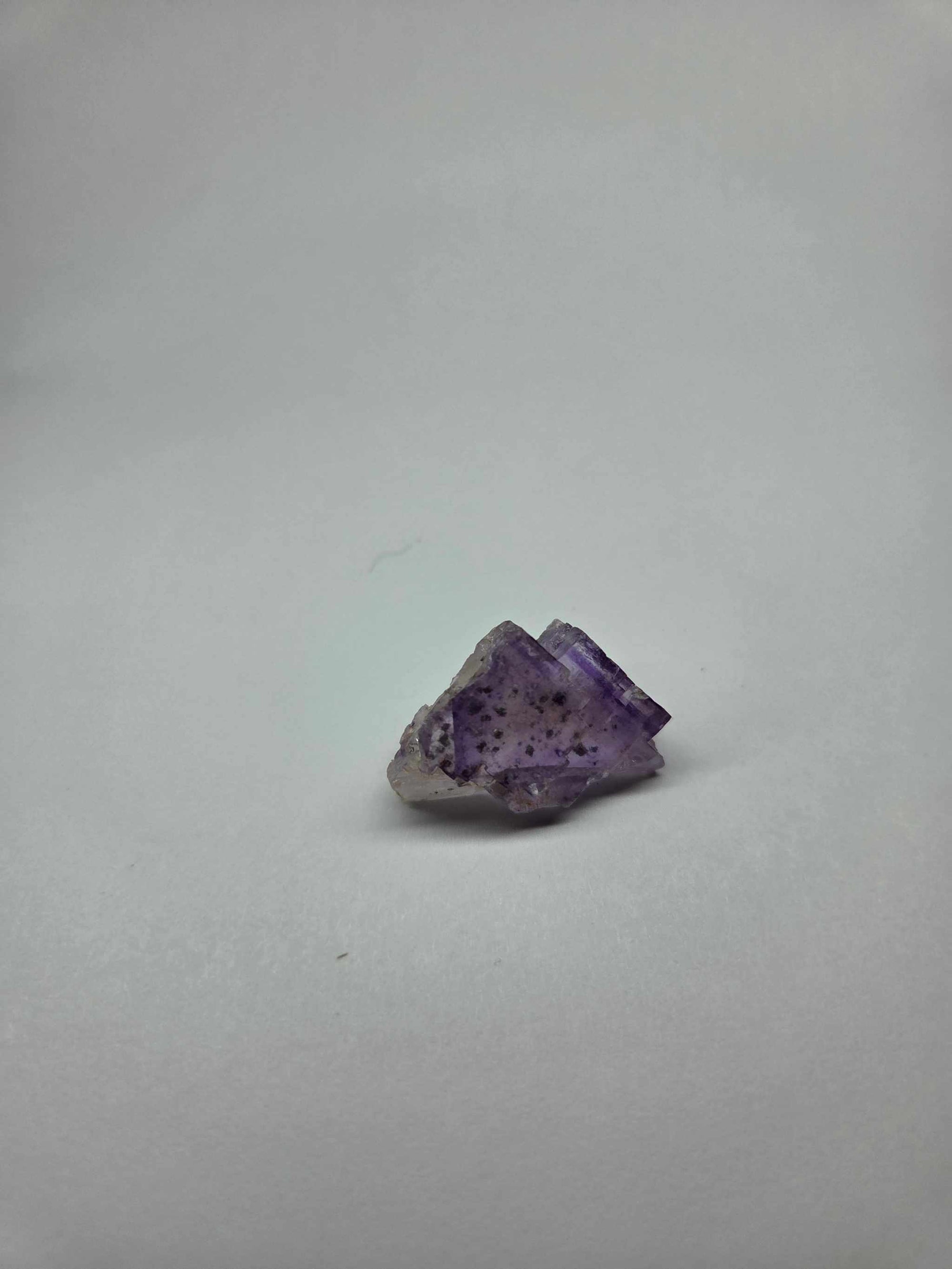 Purple Fluorite Specimen .49 oz (Speckled Violet Window)