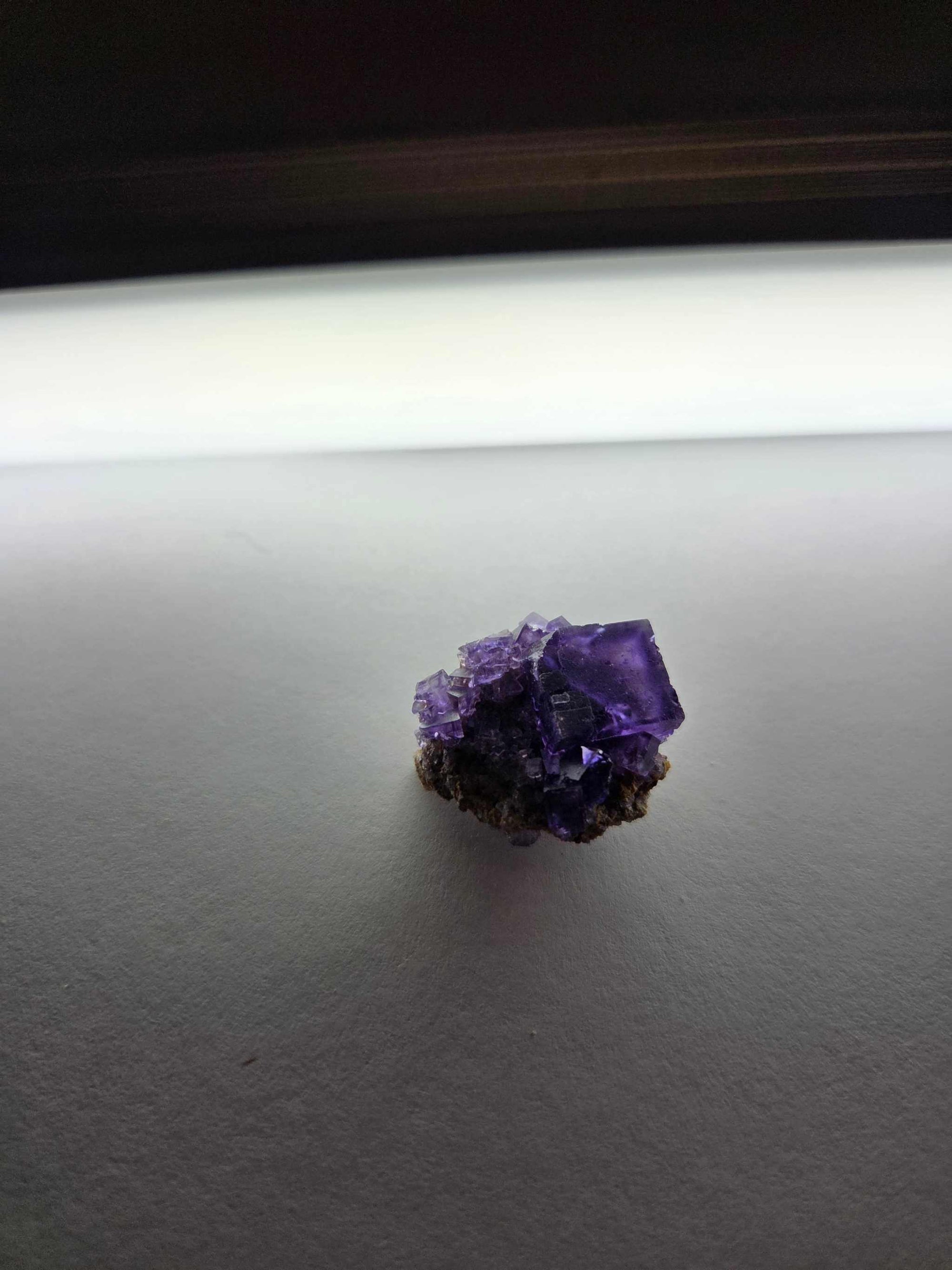 Purple Fluorite Specimen .35oz (Fluorite Cluster growing through Matrix)