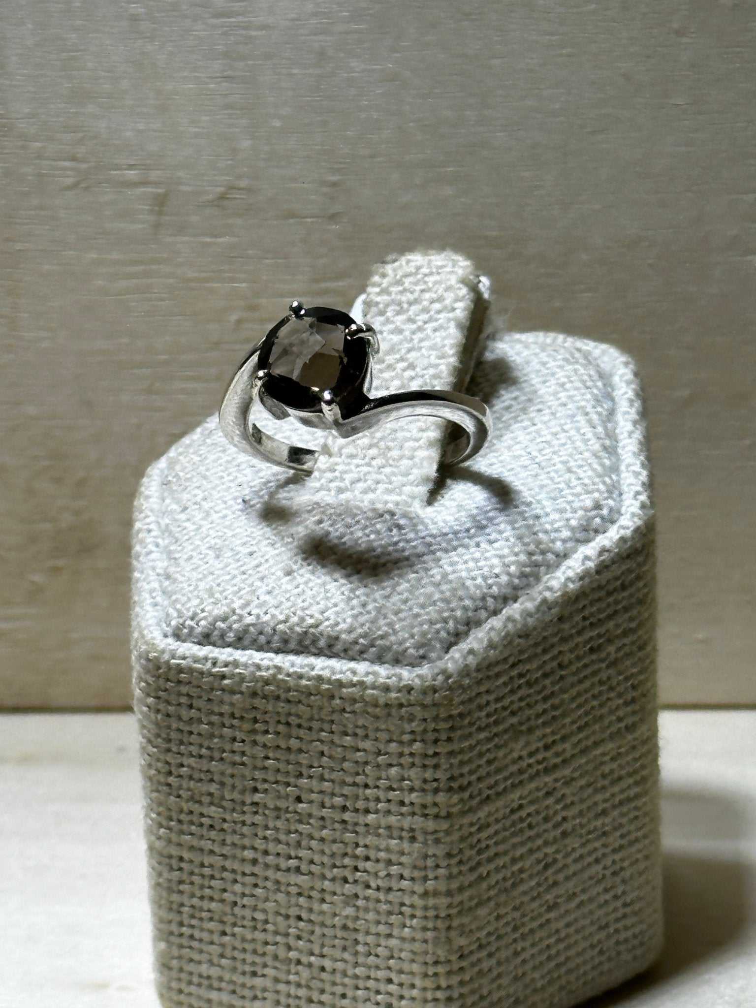 Smoky Quartz Ring Size 5 (03.0040) - Sacred Crystals Rings