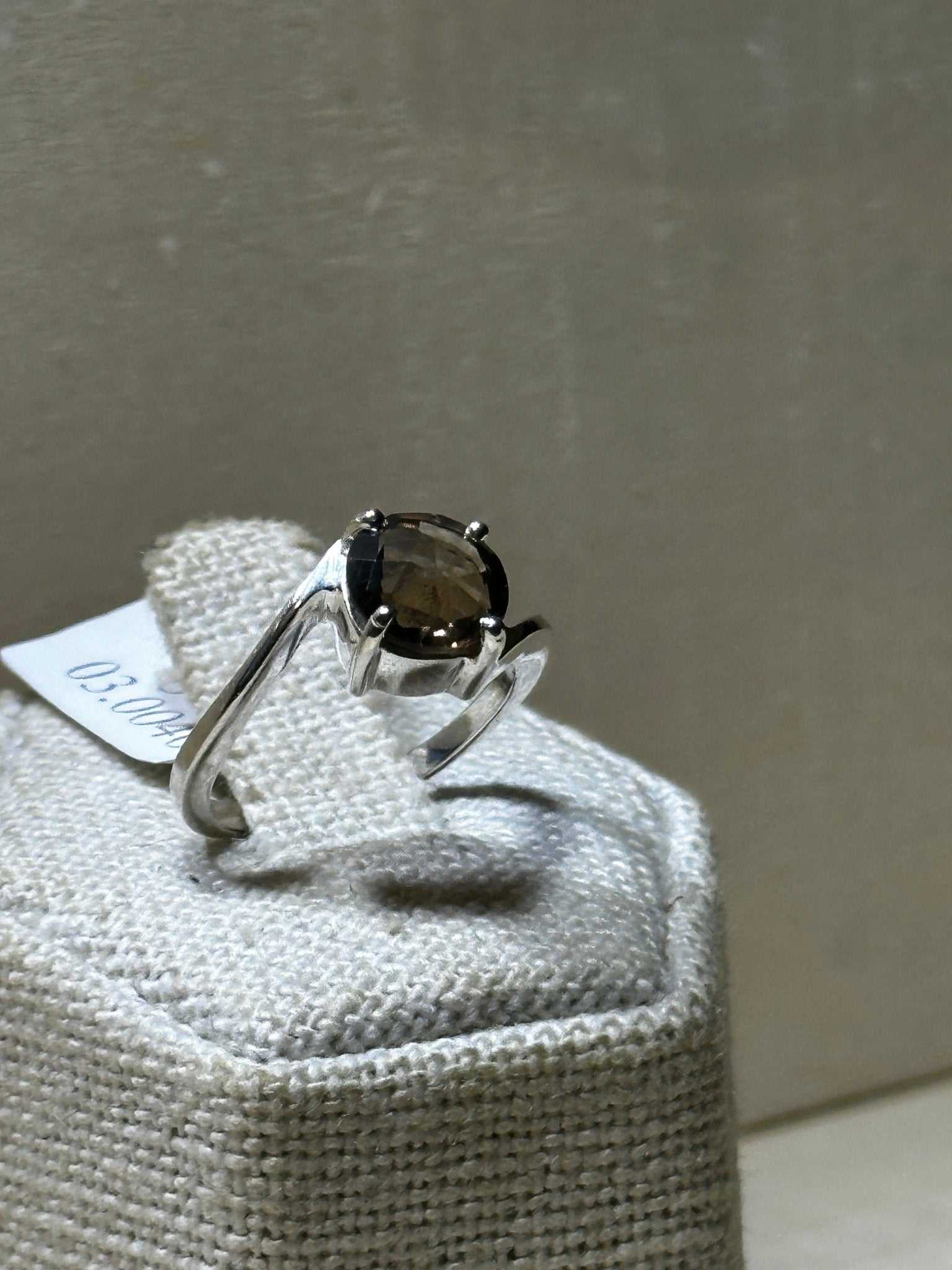 Smoky Quartz Ring Size 5 (03.0040) - Sacred Crystals Rings